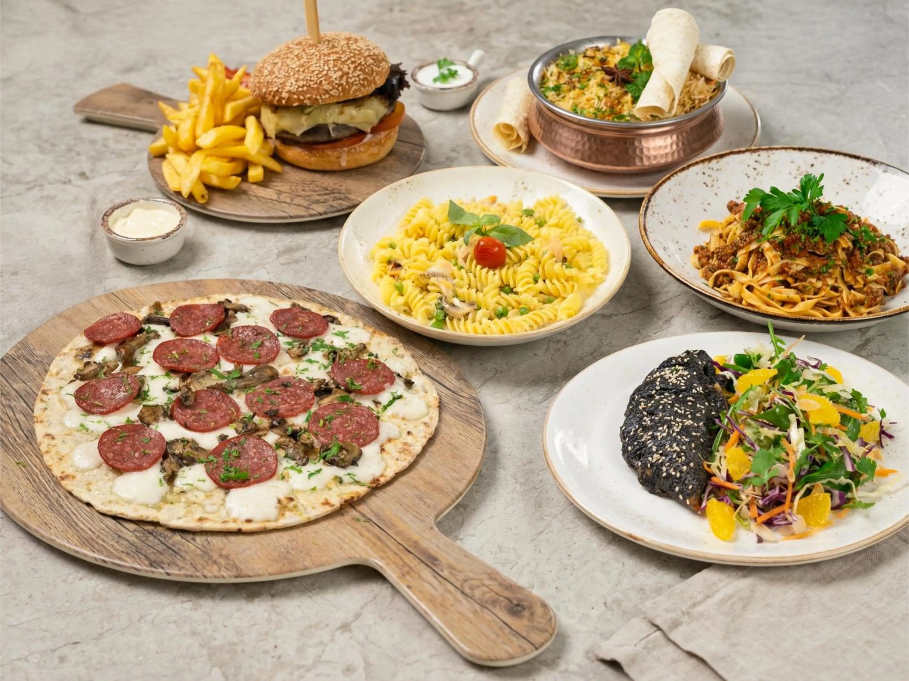 Restaurant/places to eat in Ecos Dubai Hotel at Al Furjan