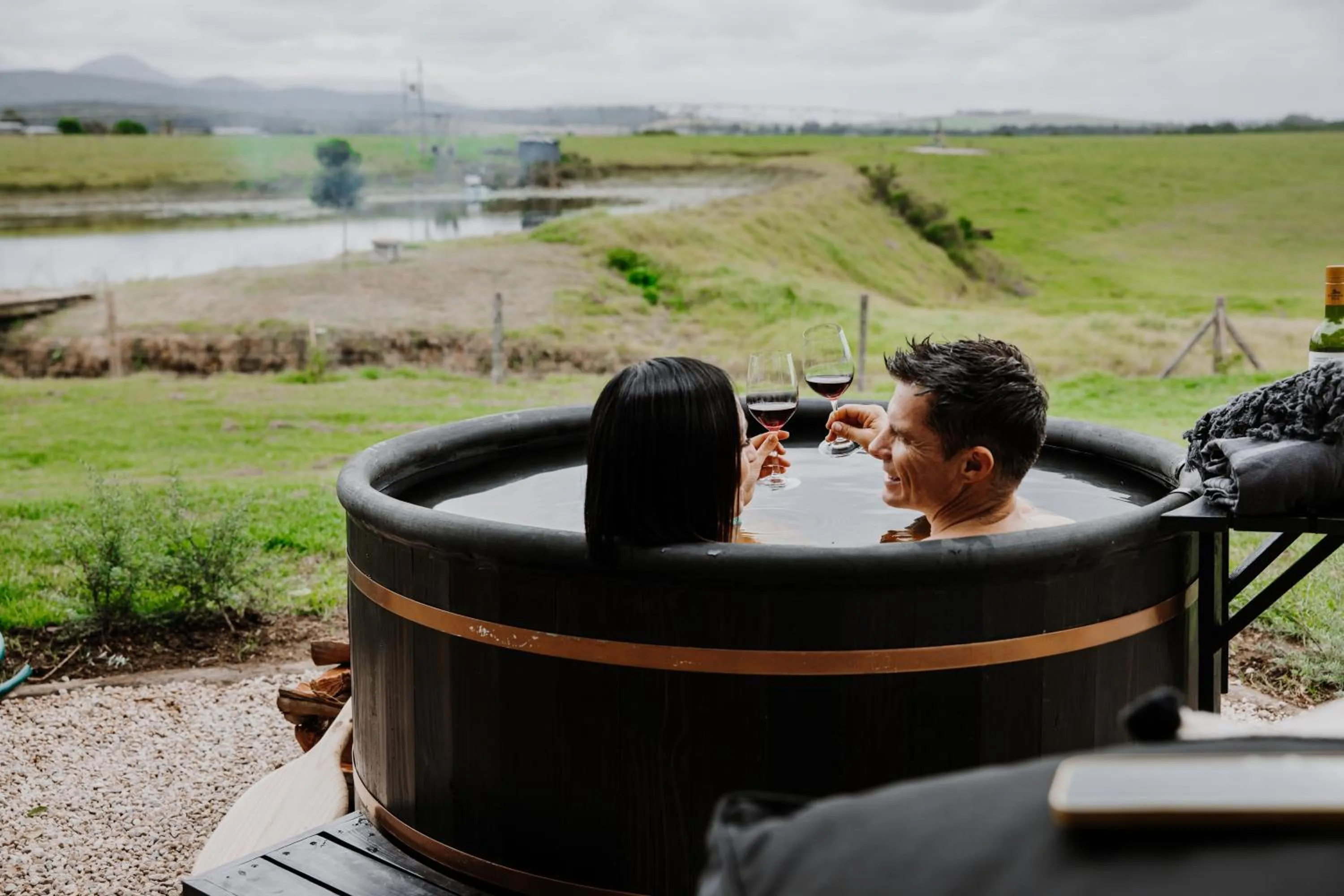 Hot Tub in Libertas Guest Farm