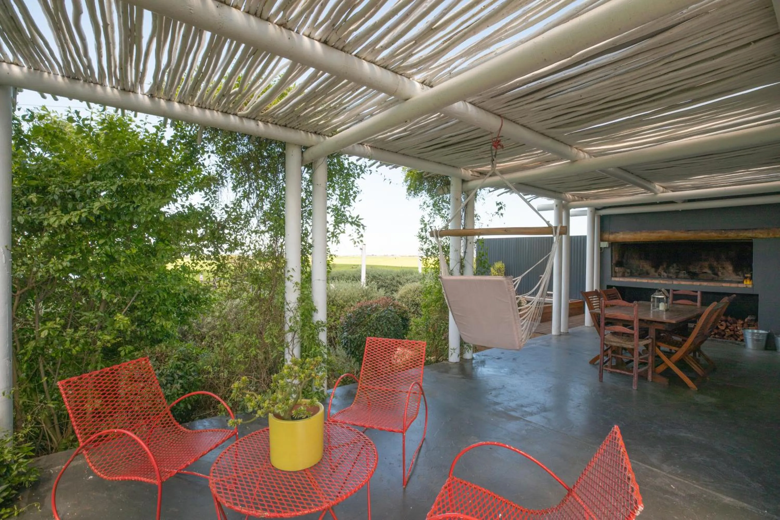 Patio in Libertas Guest Farm