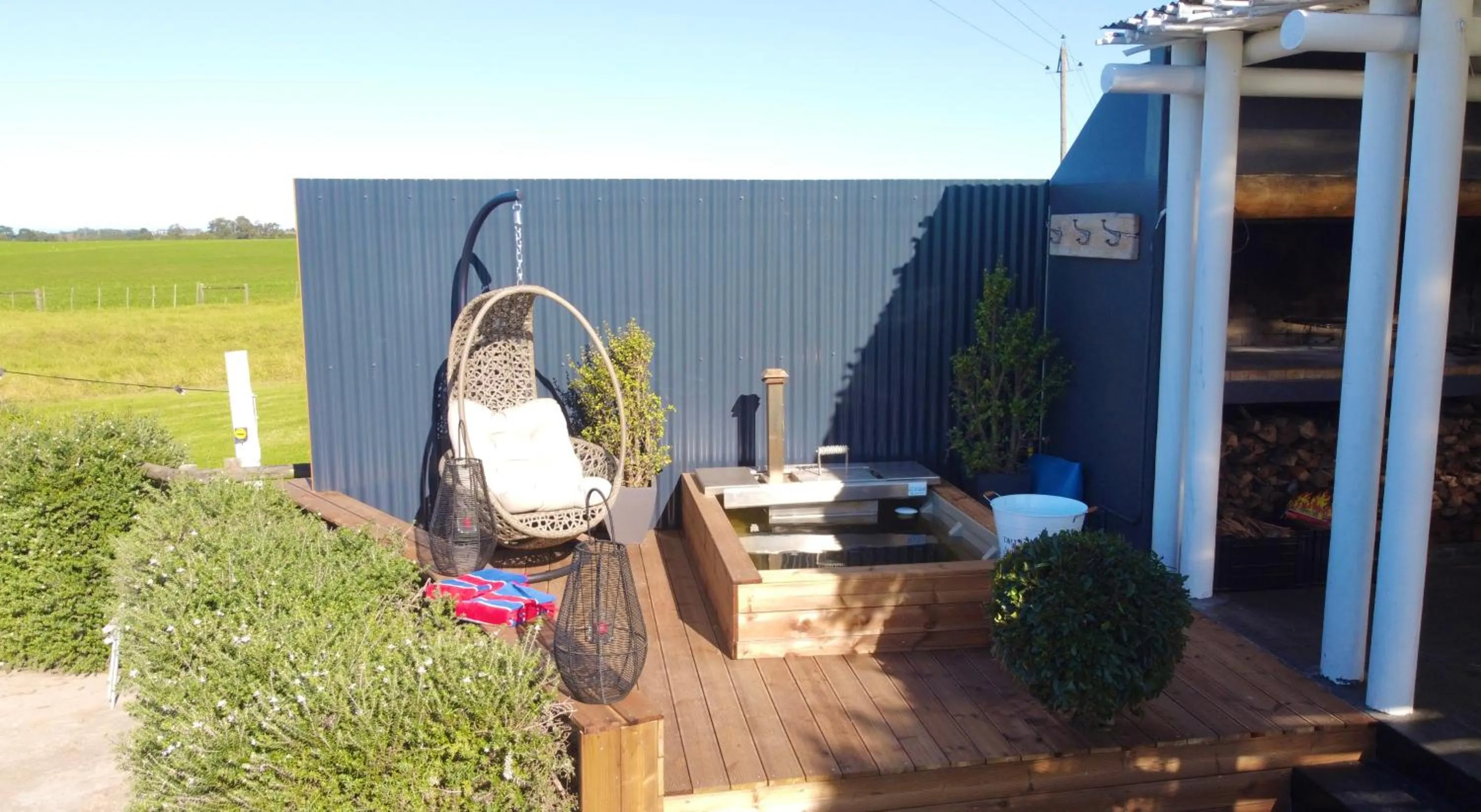 Hot Tub in Libertas Guest Farm