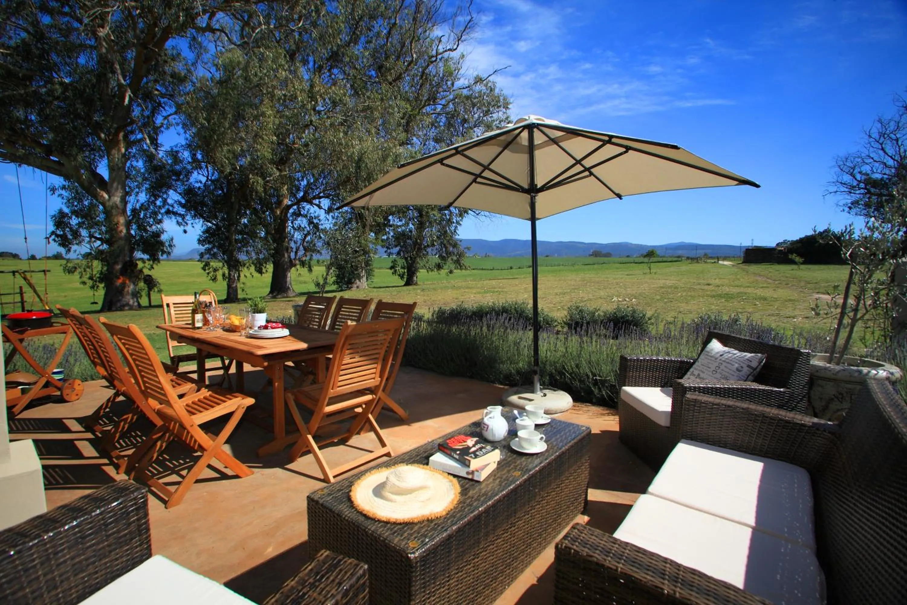 Patio in Libertas Guest Farm