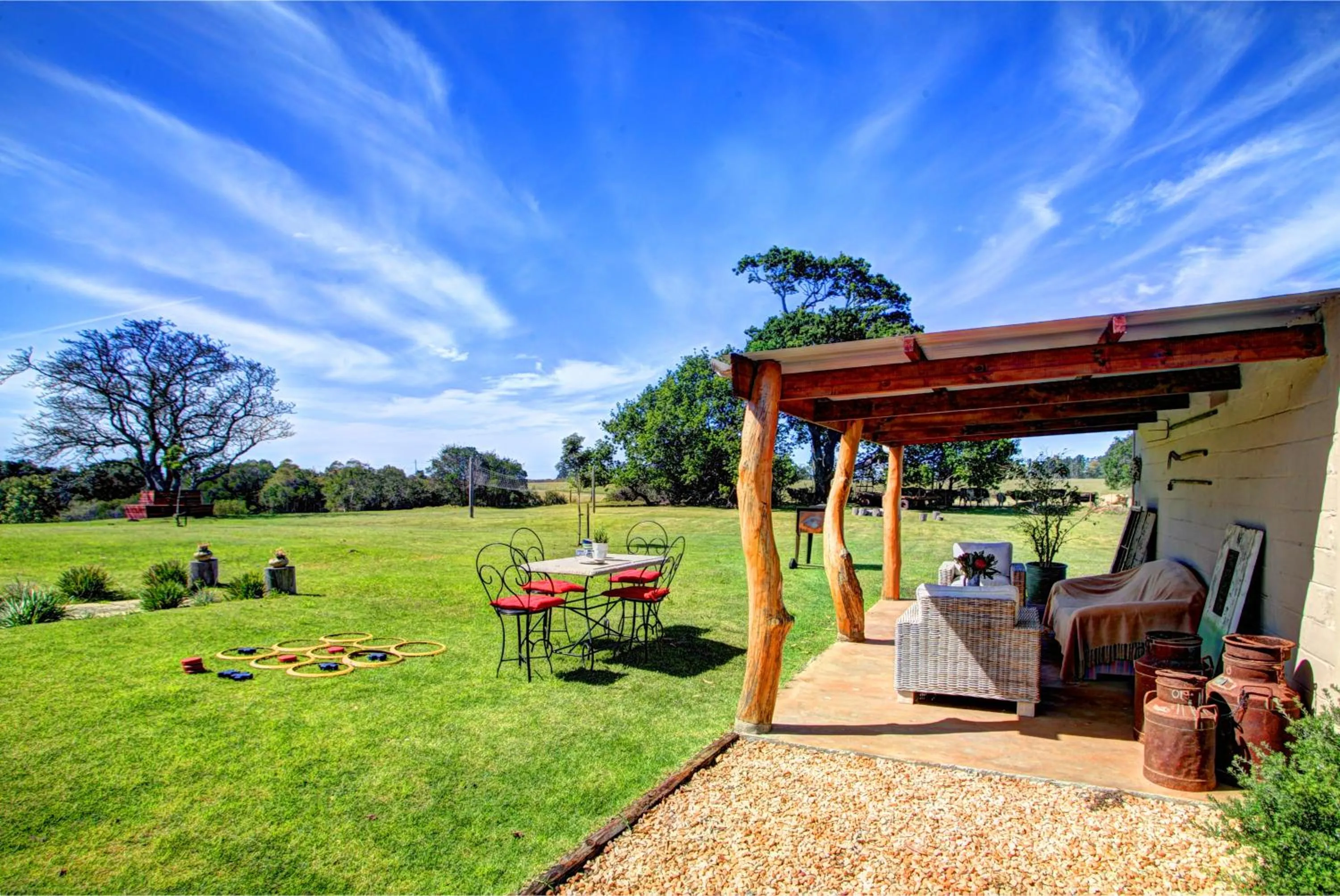 Patio in Libertas Guest Farm