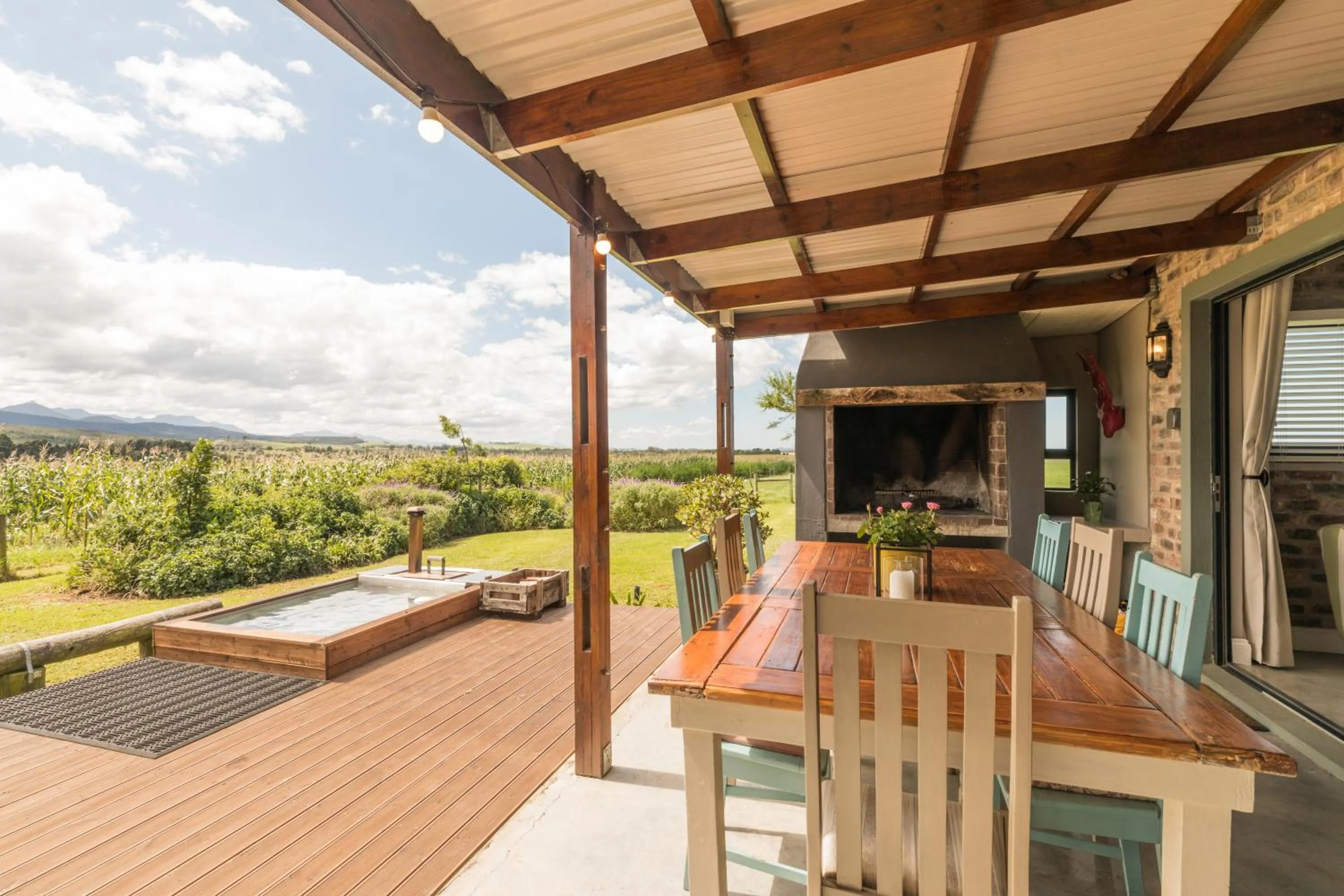 Patio in Libertas Guest Farm