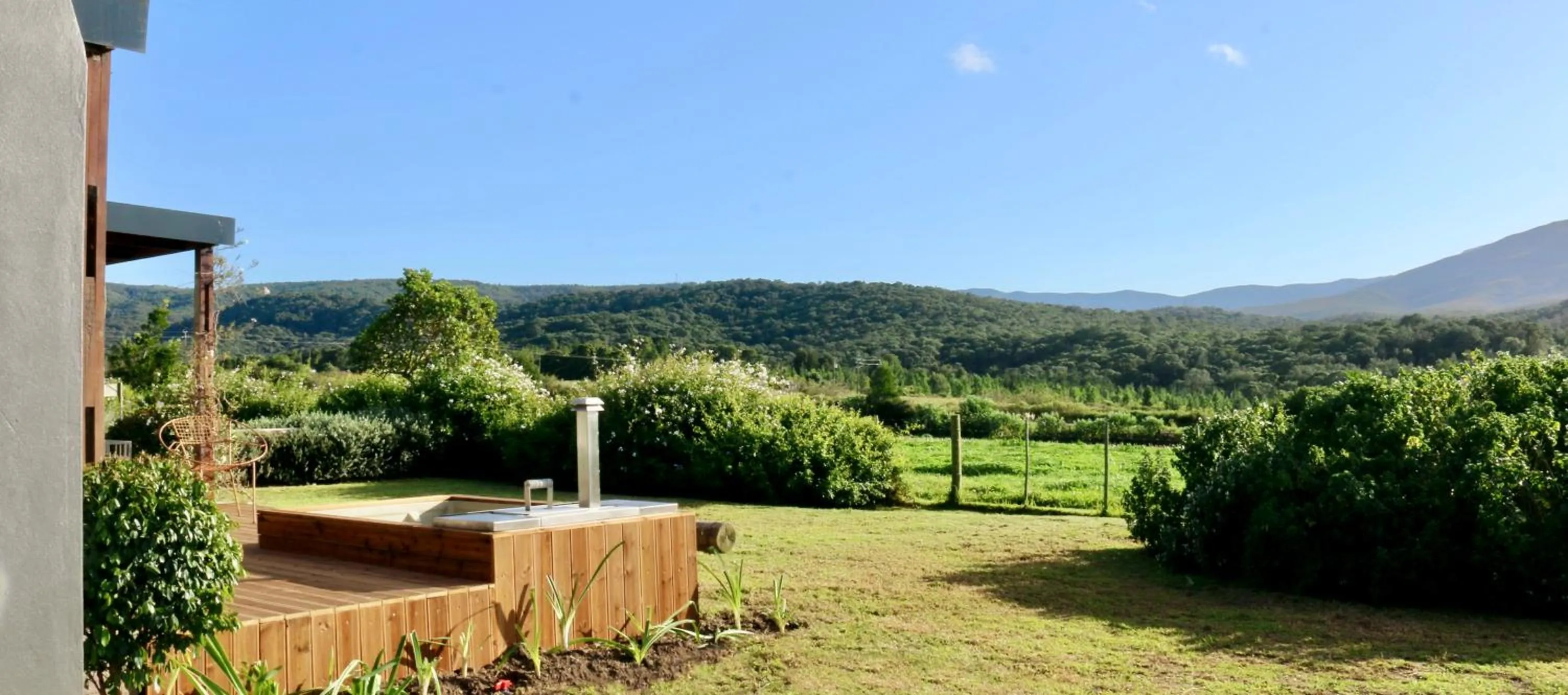Hot Tub in Libertas Guest Farm
