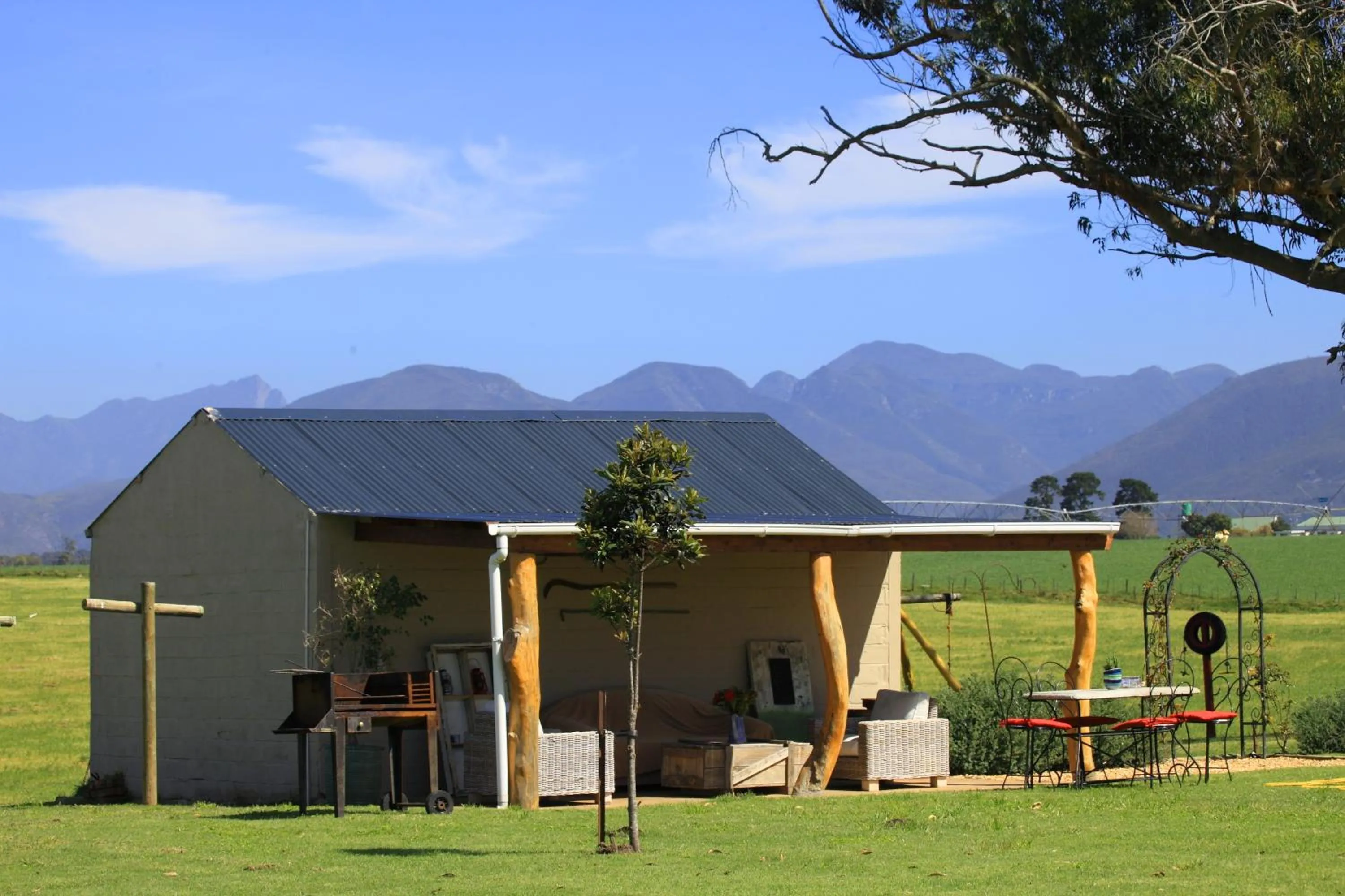 Patio in Libertas Guest Farm