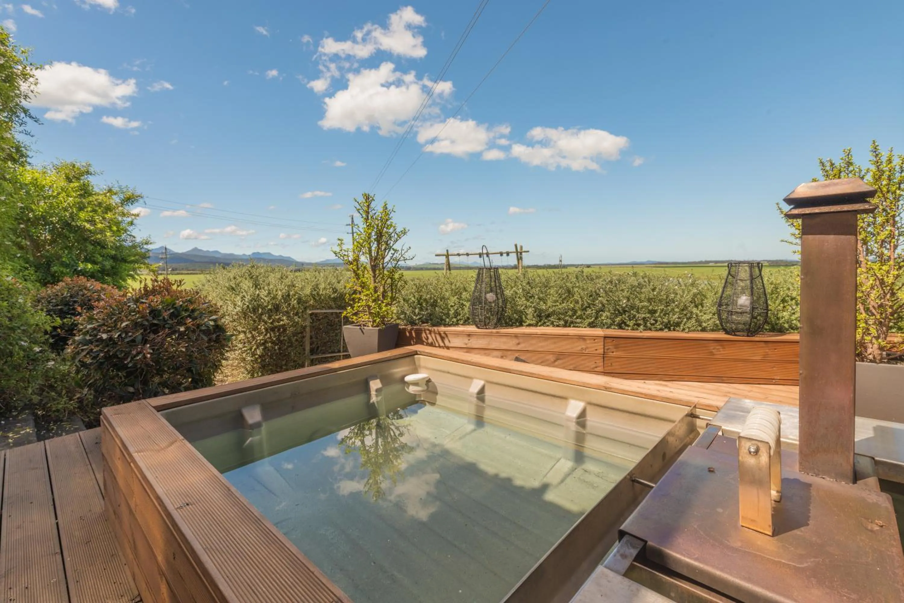 Hot Tub in Libertas Guest Farm