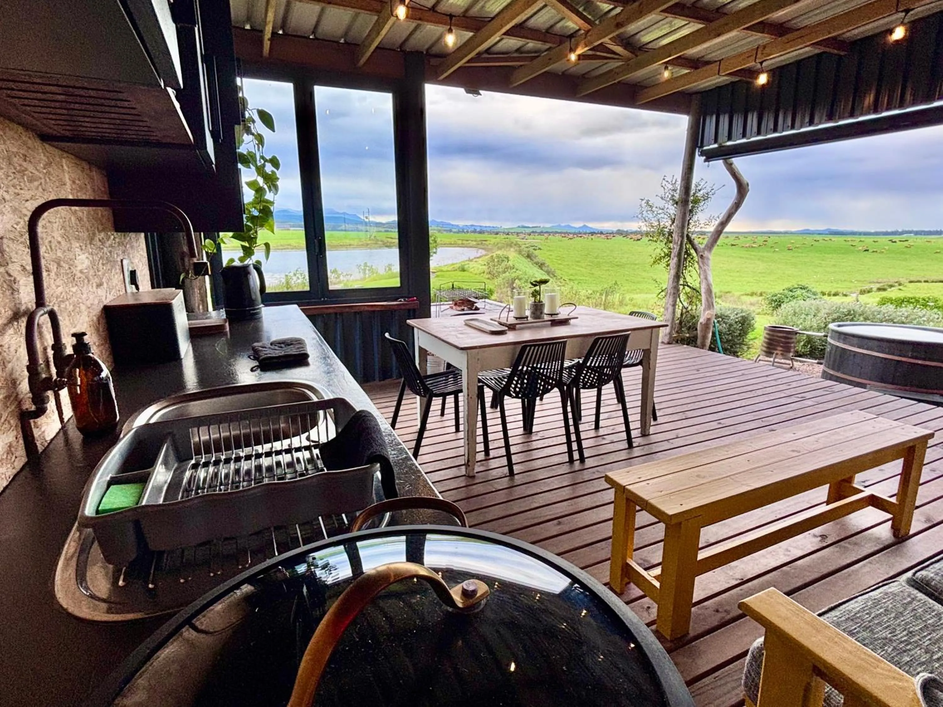 Patio in Libertas Guest Farm