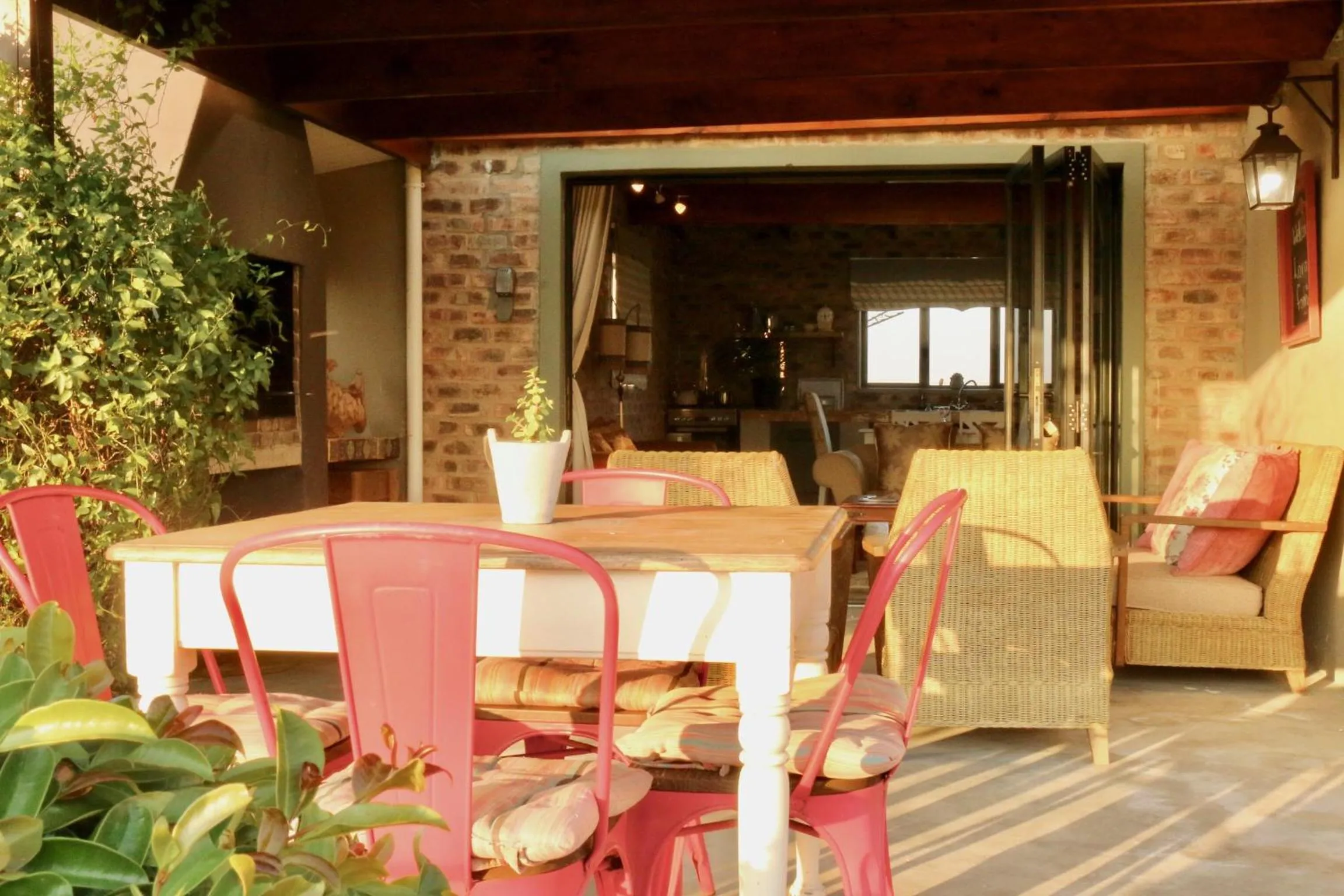 Patio in Libertas Guest Farm