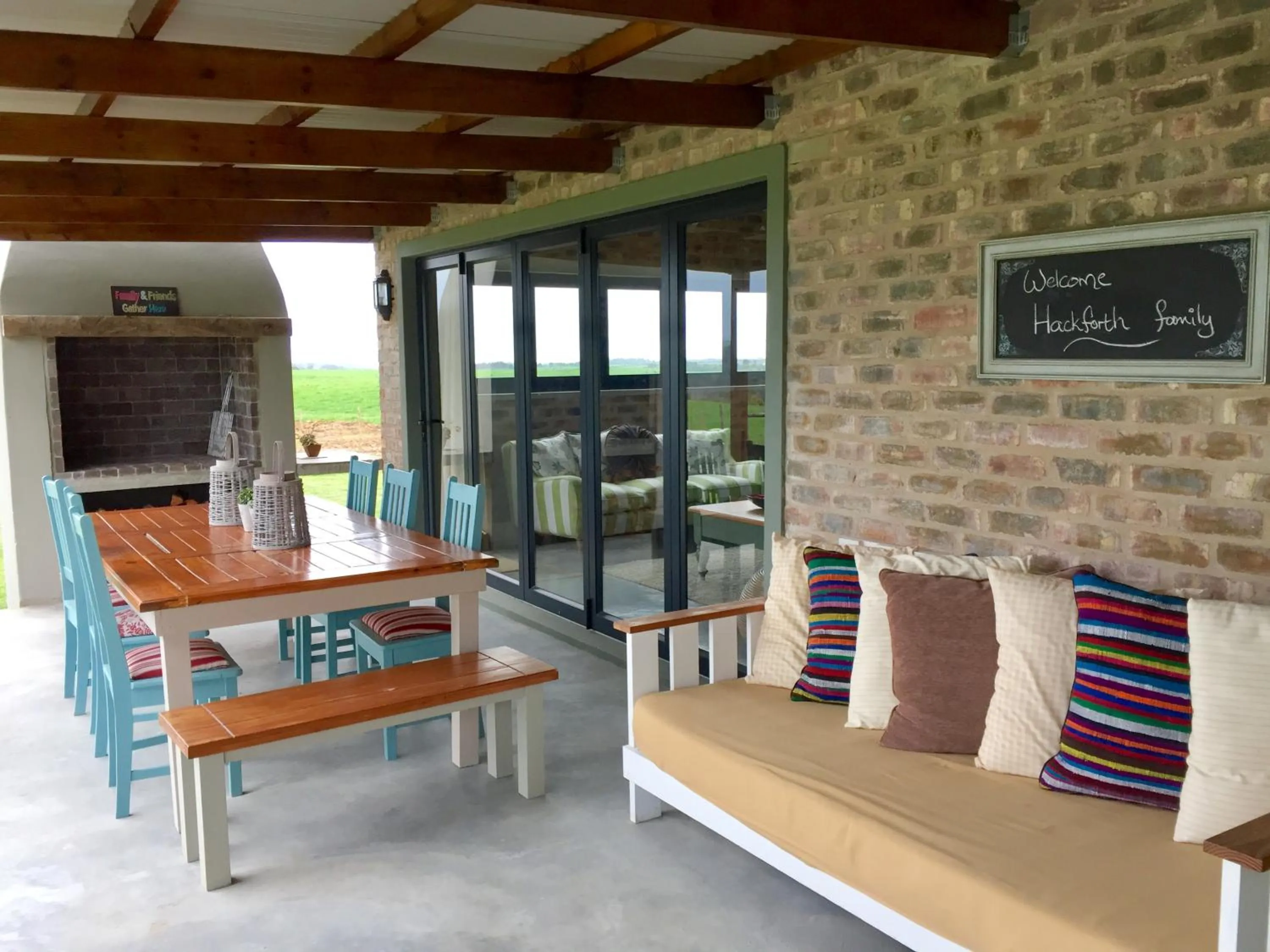 Patio in Libertas Guest Farm