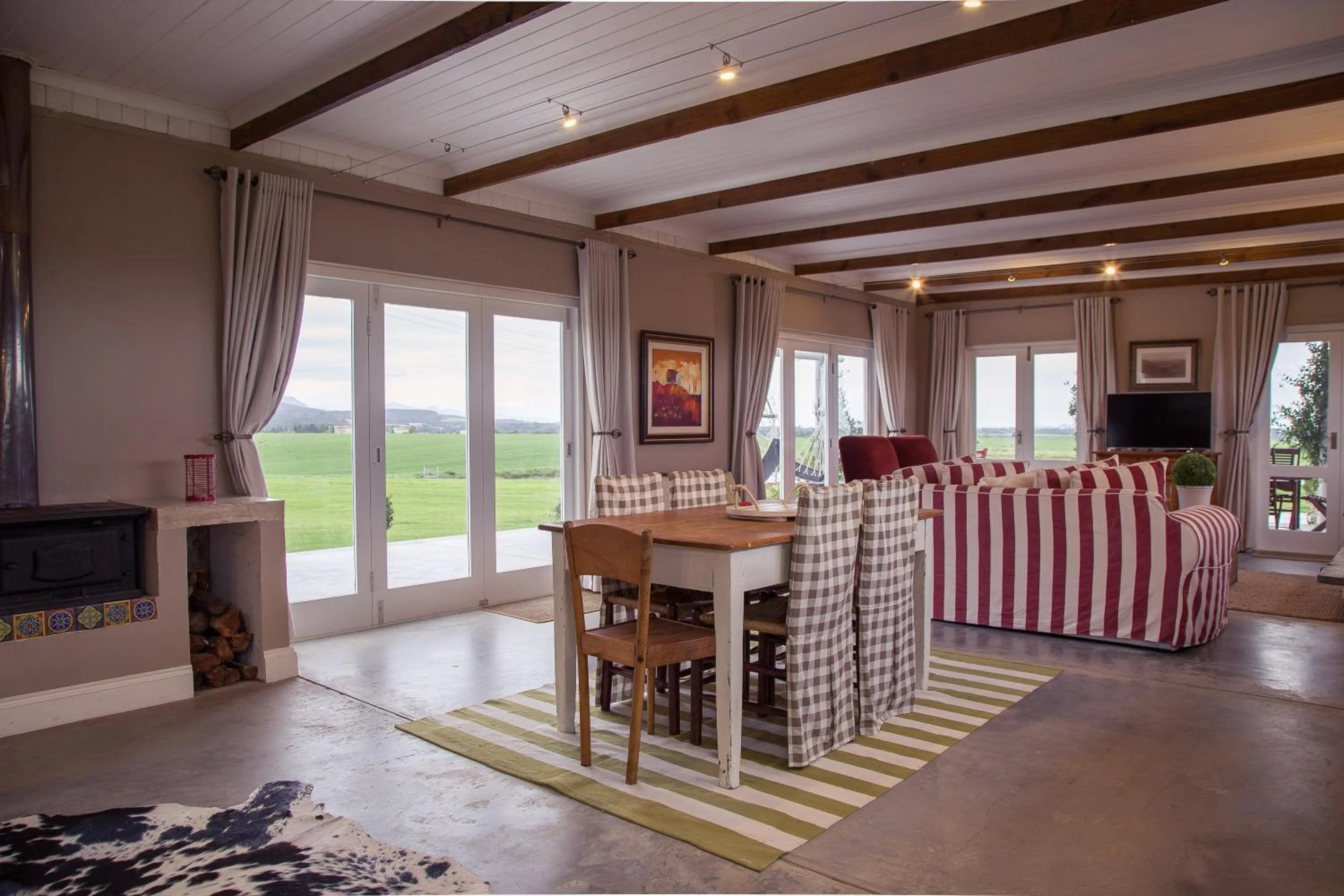 Patio in Libertas Guest Farm