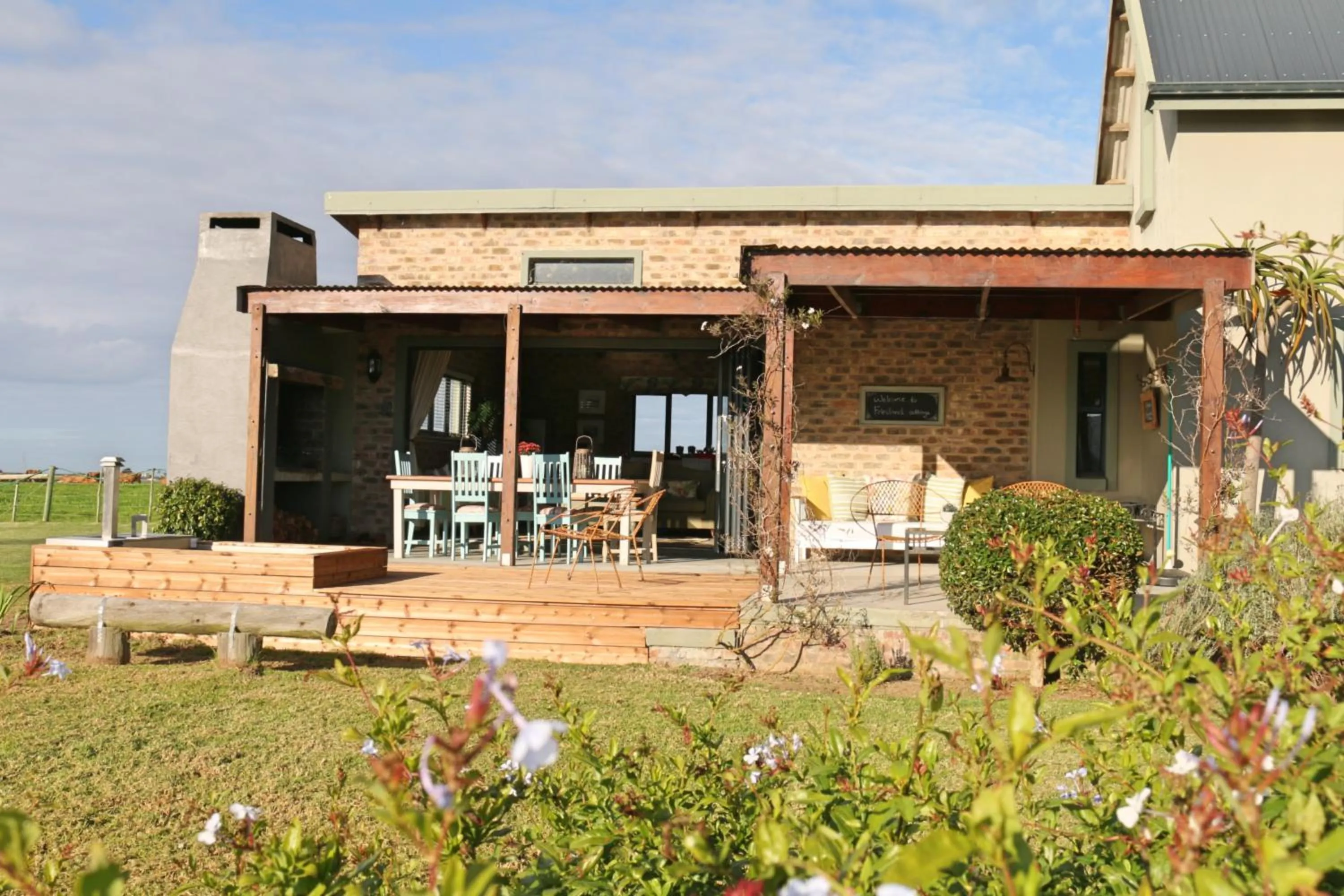 Patio in Libertas Guest Farm