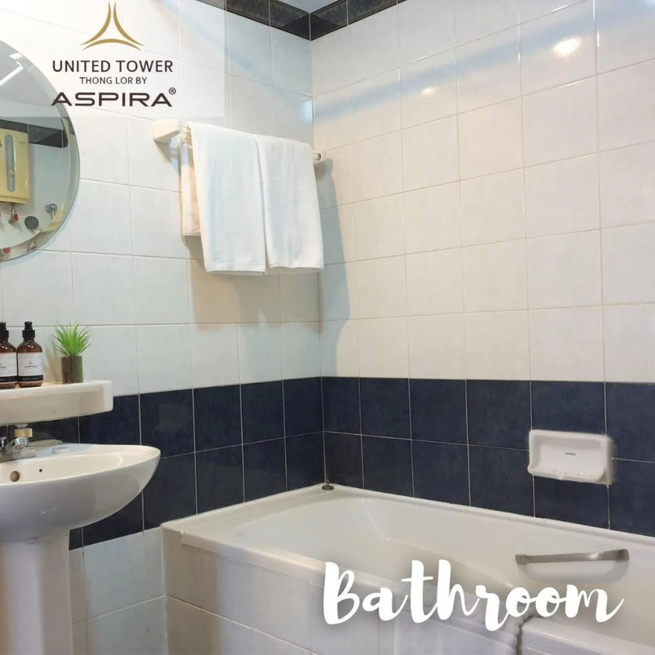 Bathroom in United Tower Thonglor by Aspira