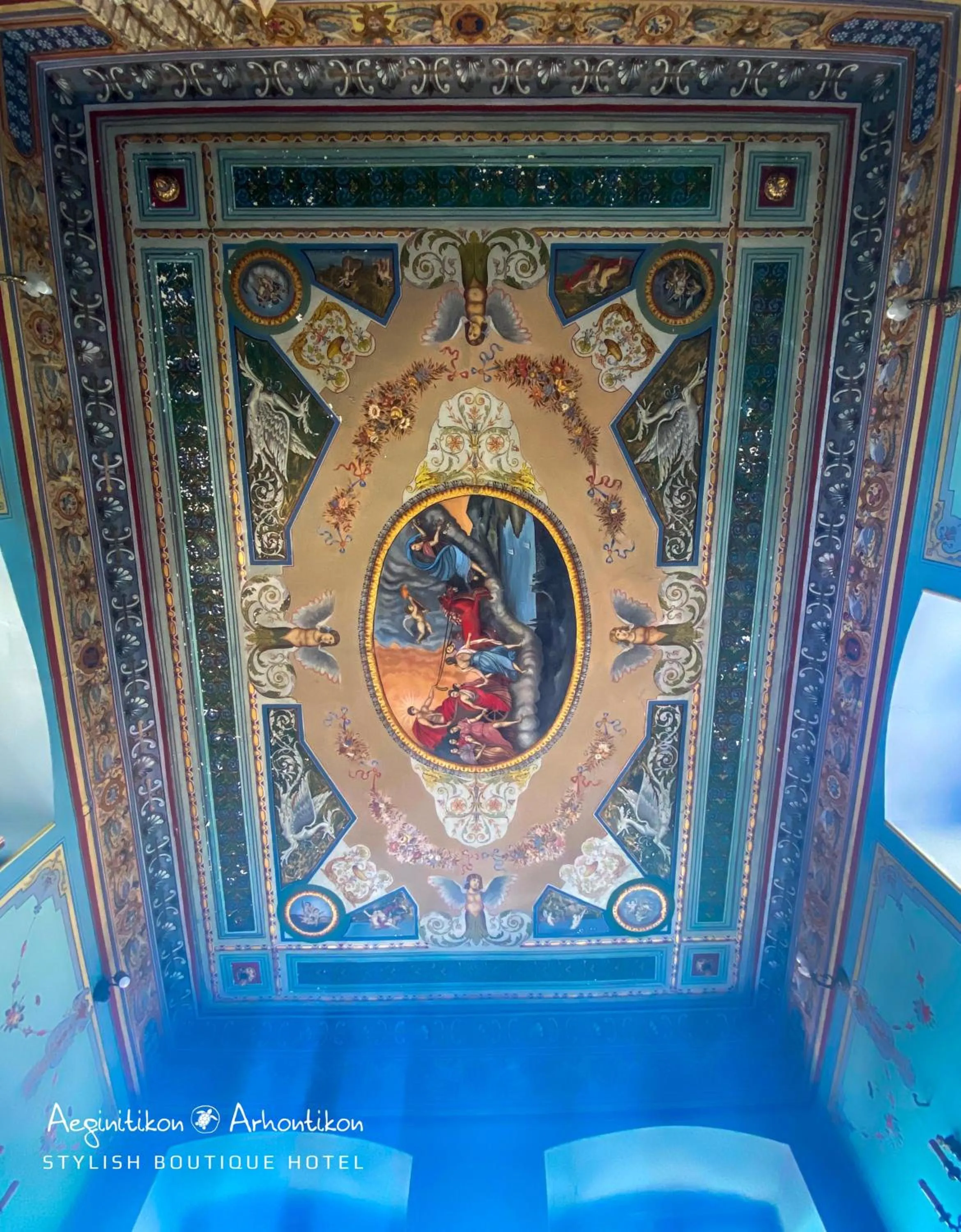 Living room in Aeginitikon Arhontikon Stylish Boutique Hotel