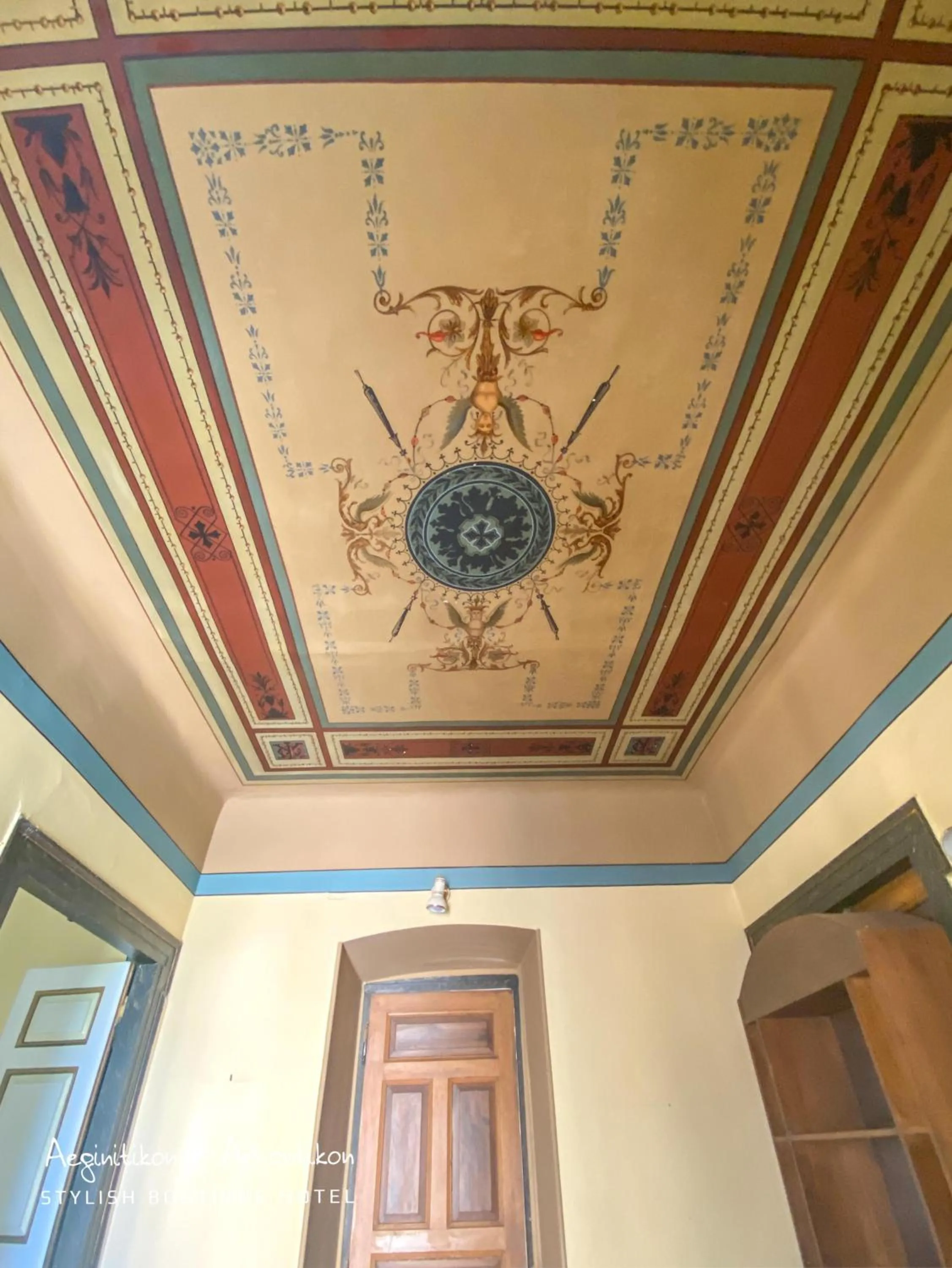 Decorative detail in Aeginitikon Arhontikon Stylish Boutique Hotel