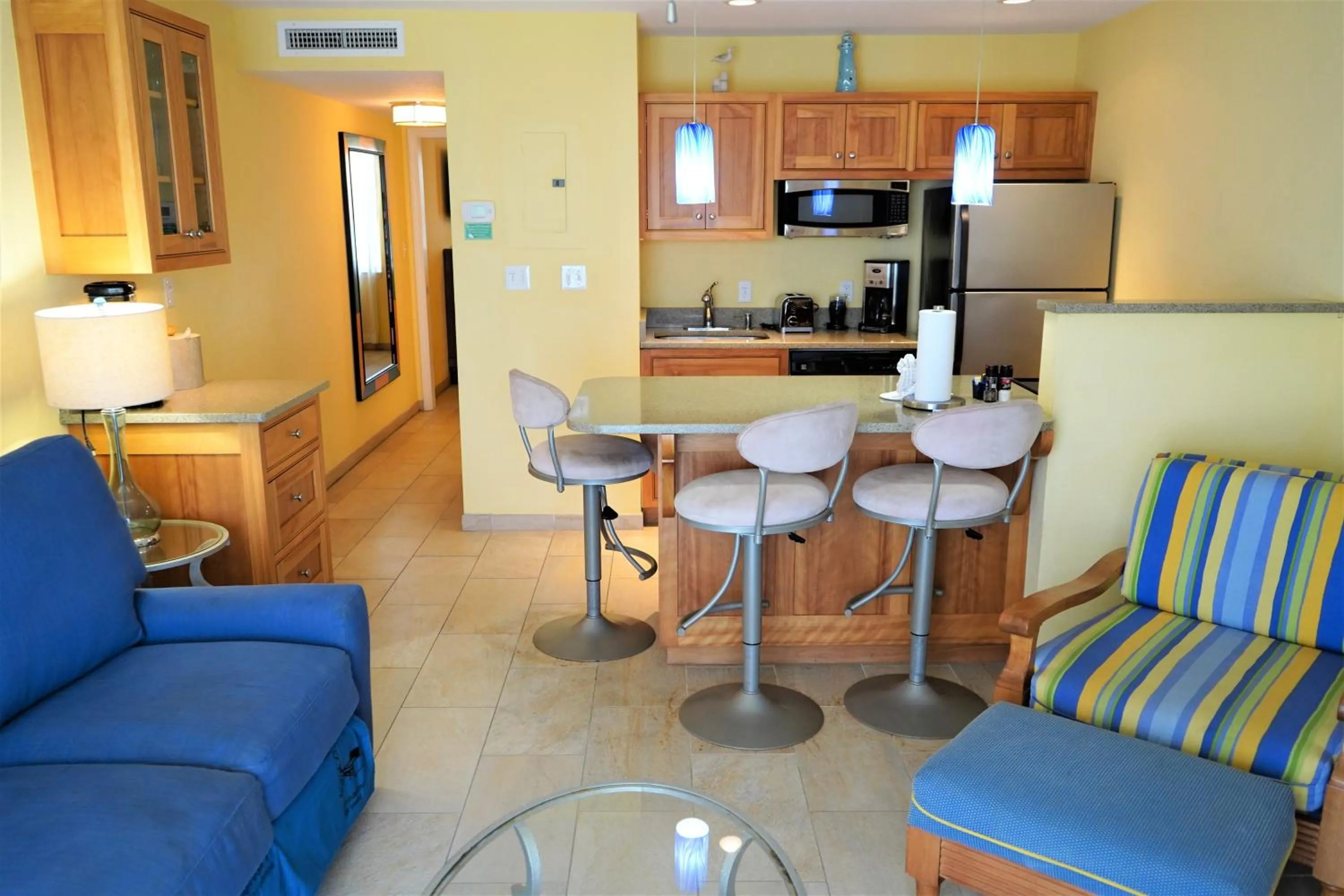 Kitchen or kitchenette in Glunz Ocean Beach Hotel and Resort