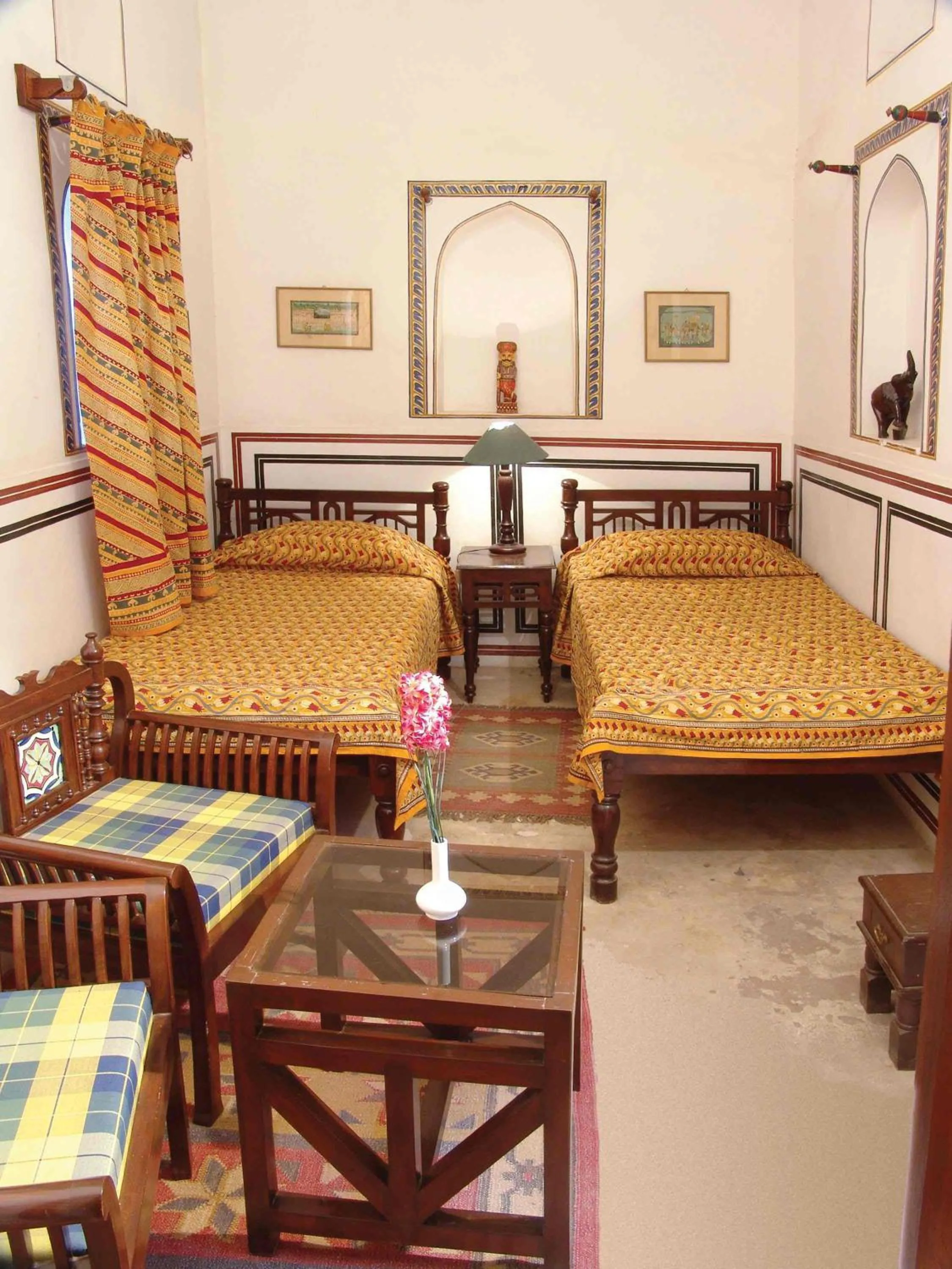 Bedroom, Bed in Hotel Mandawa Haveli