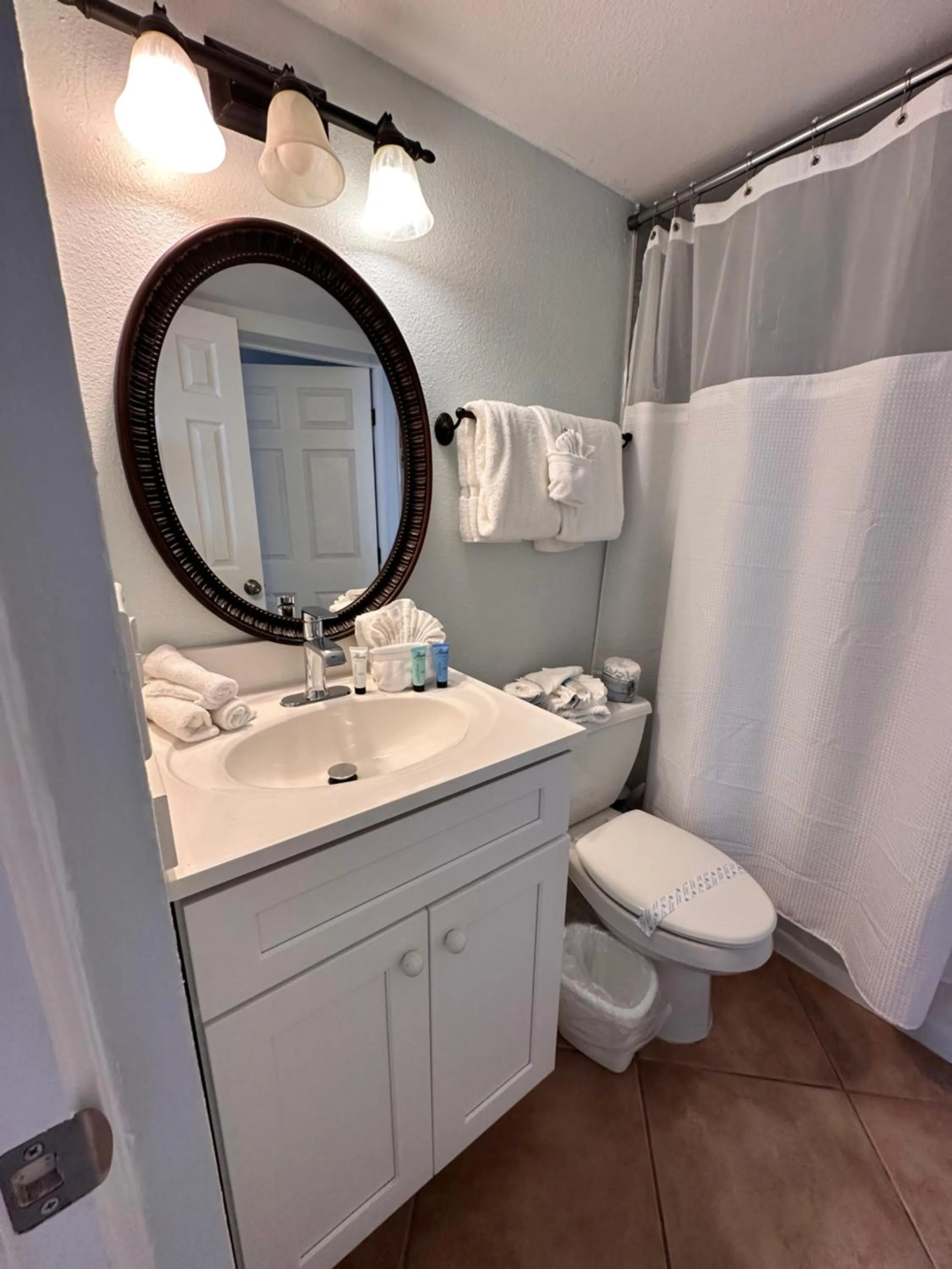 Bathroom in Alamanda Villas on Holmes Beach
