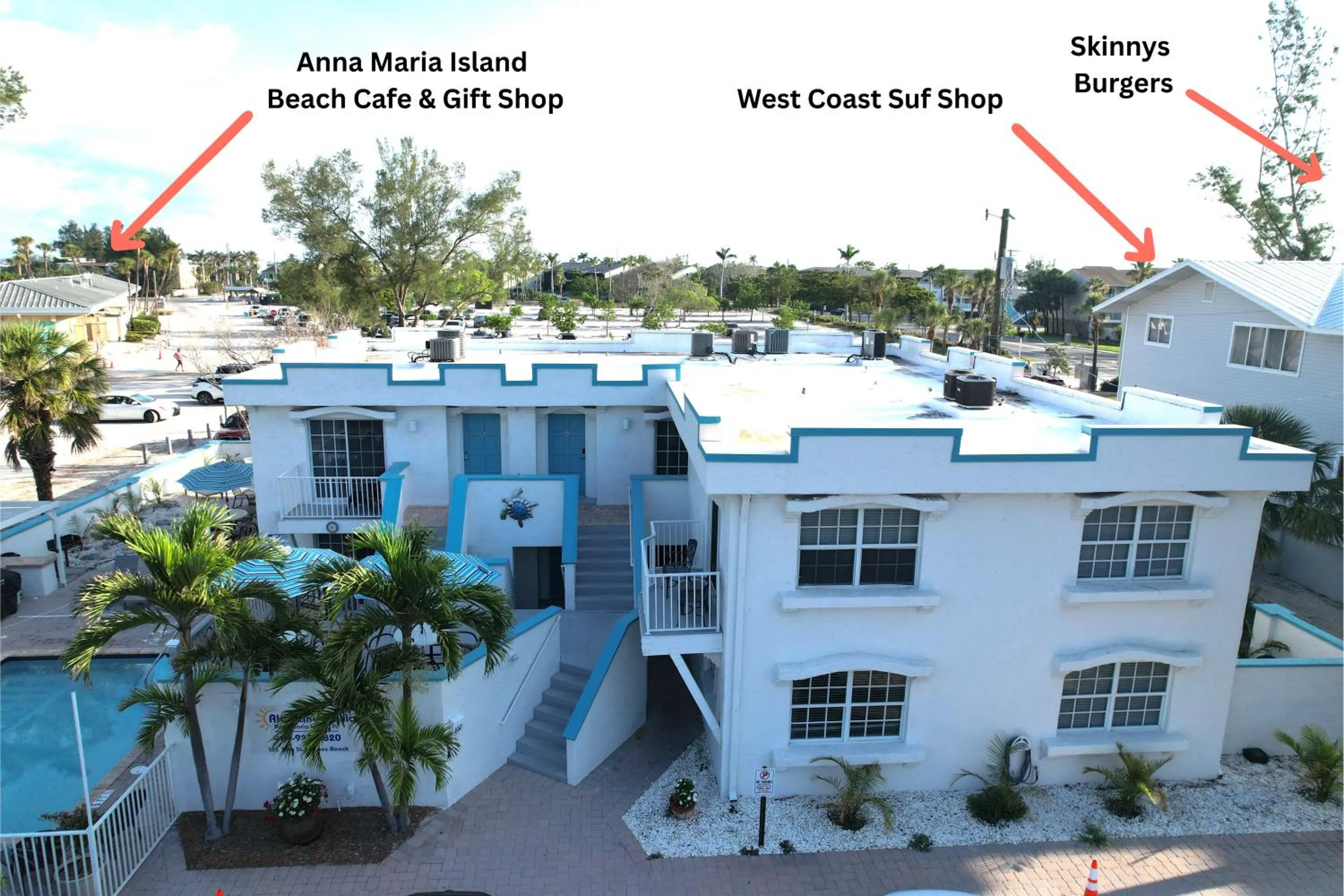 Property building in Alamanda Villas on Holmes Beach