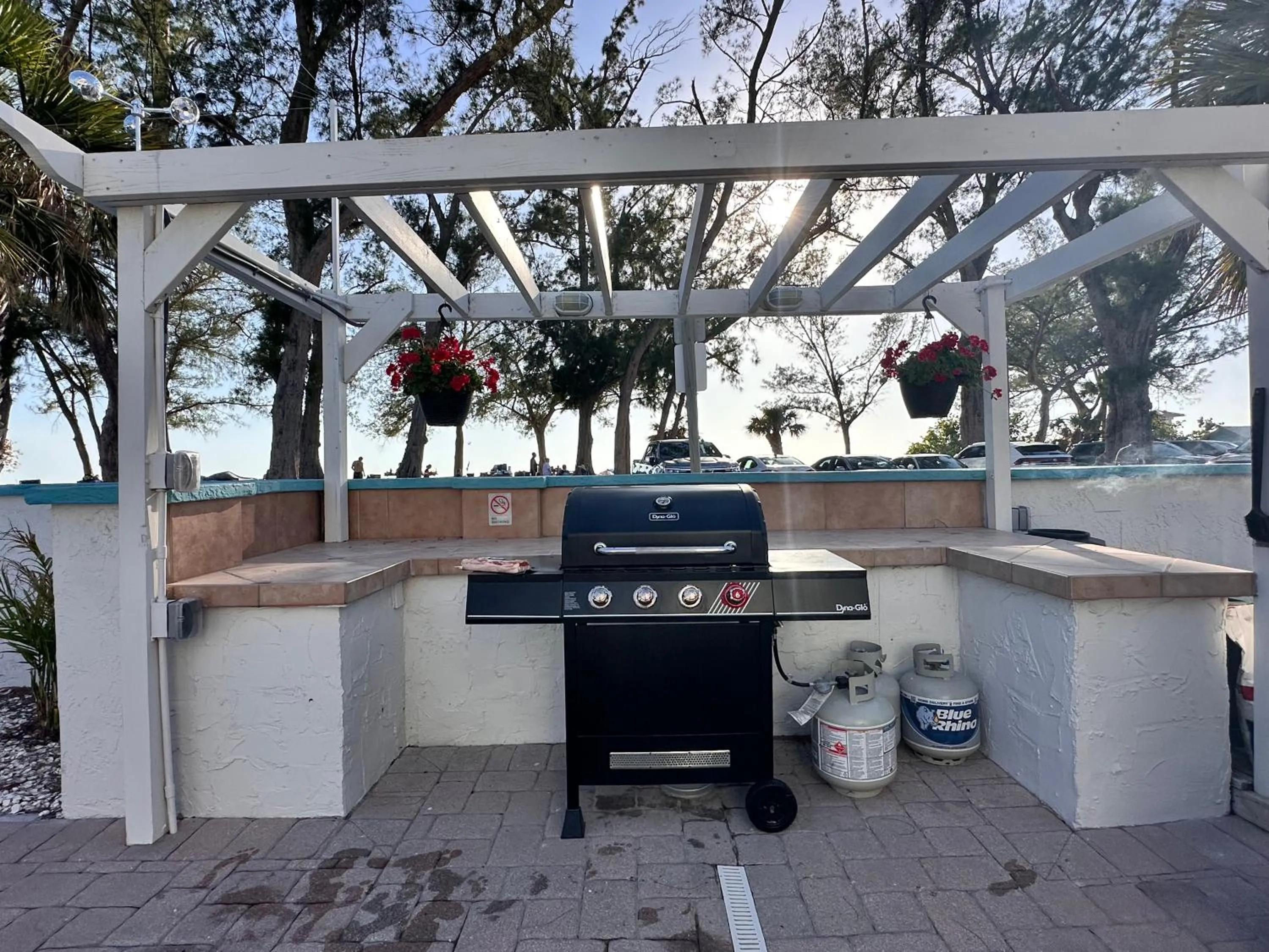 BBQ facilities in Alamanda Villas on Holmes Beach