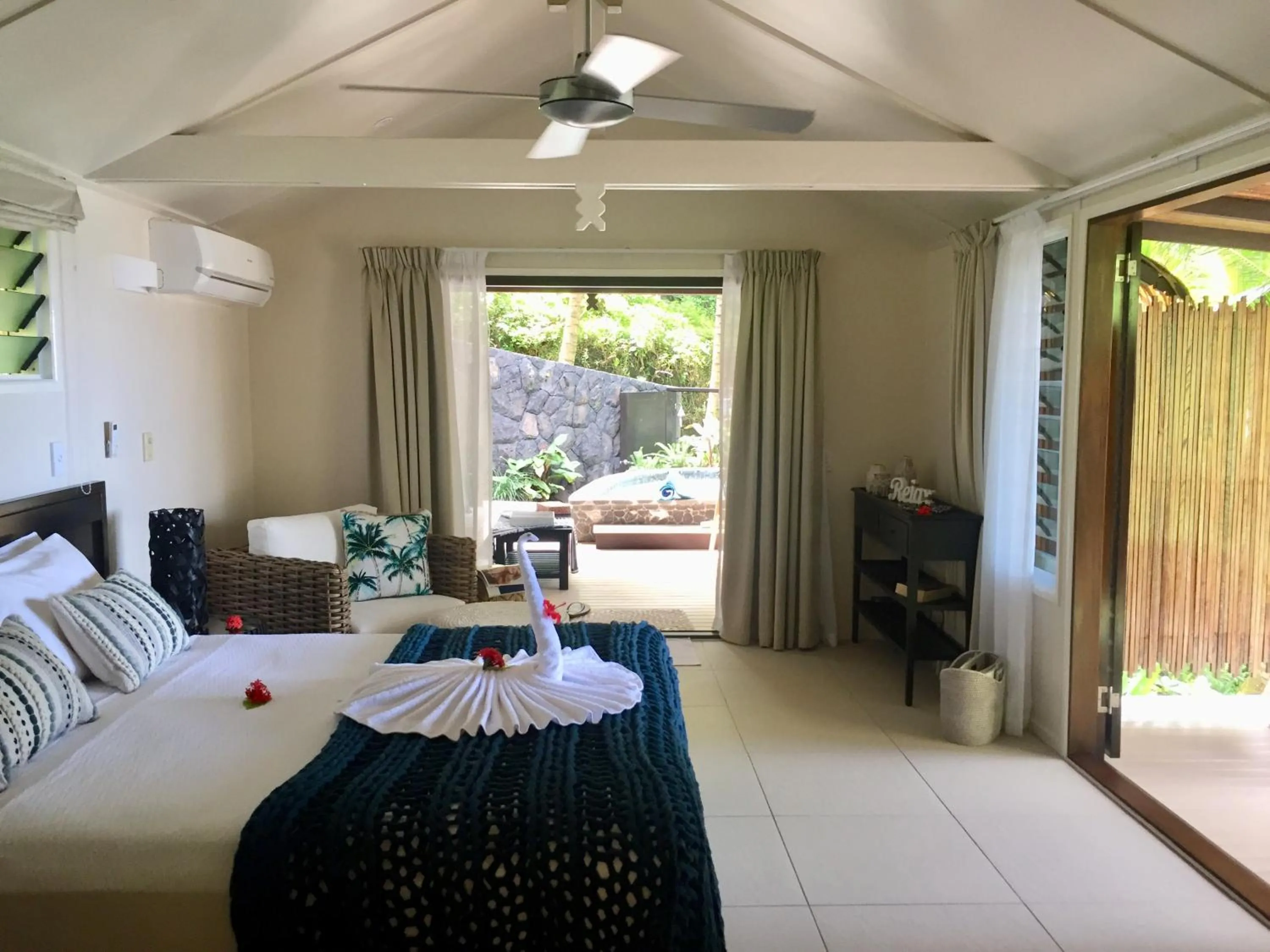 Bed in Seabreeze Resort Samoa – Exclusively for Adults