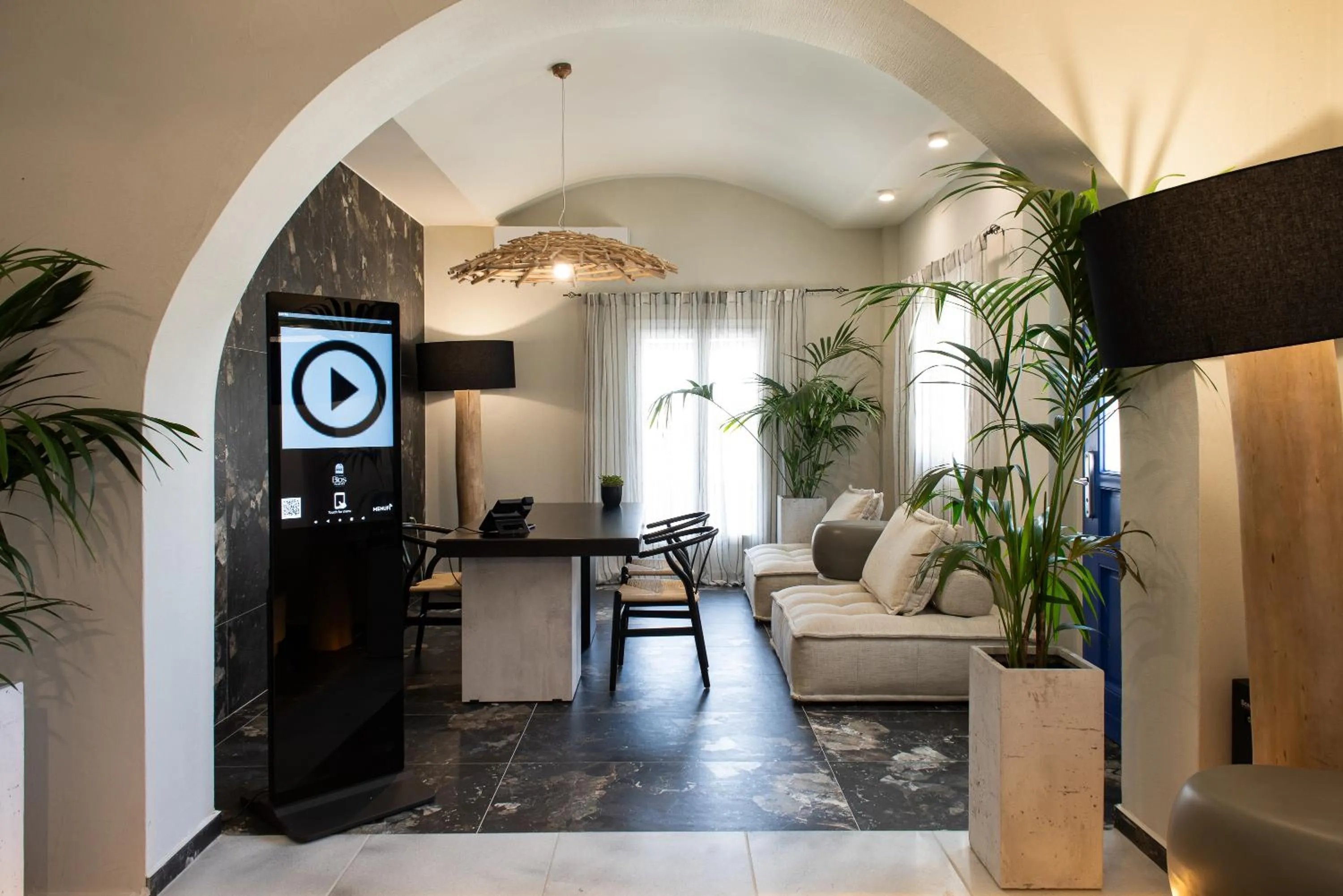 Lobby or reception in The Noverian Bios Santorini