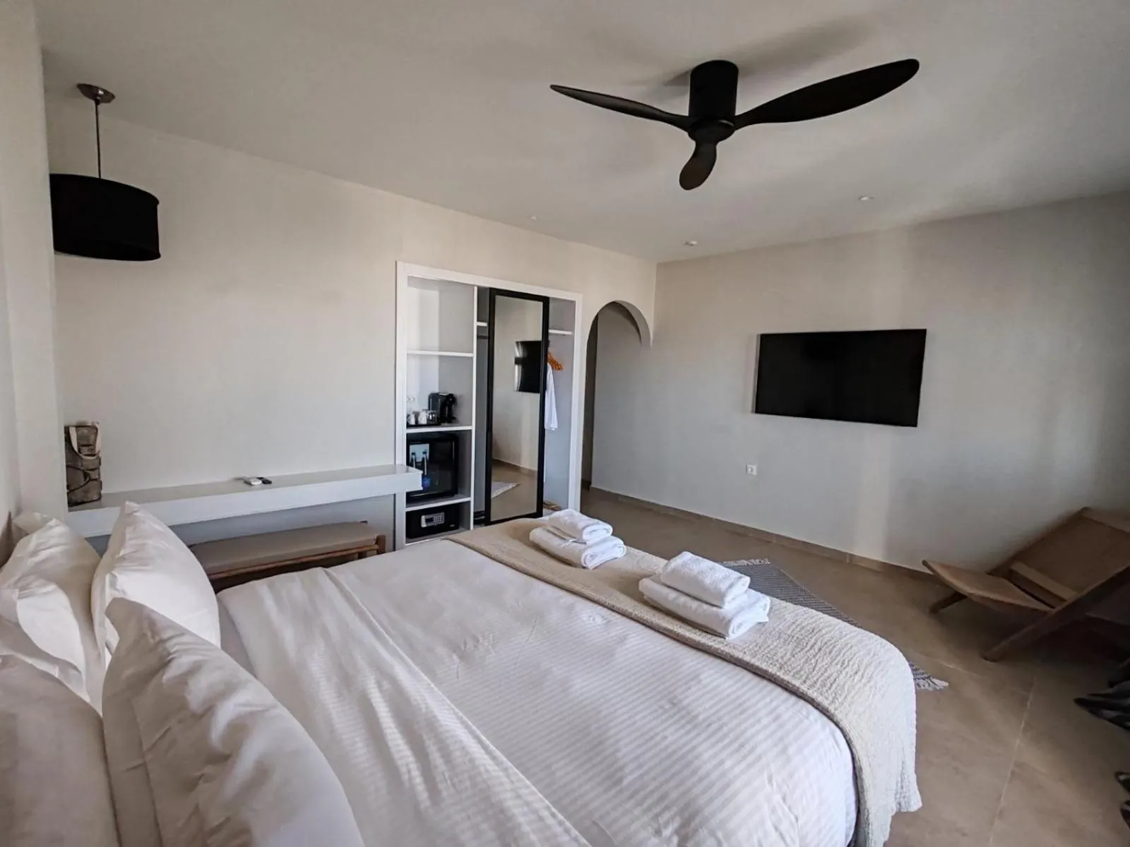 Bed in The Noverian Bios Santorini