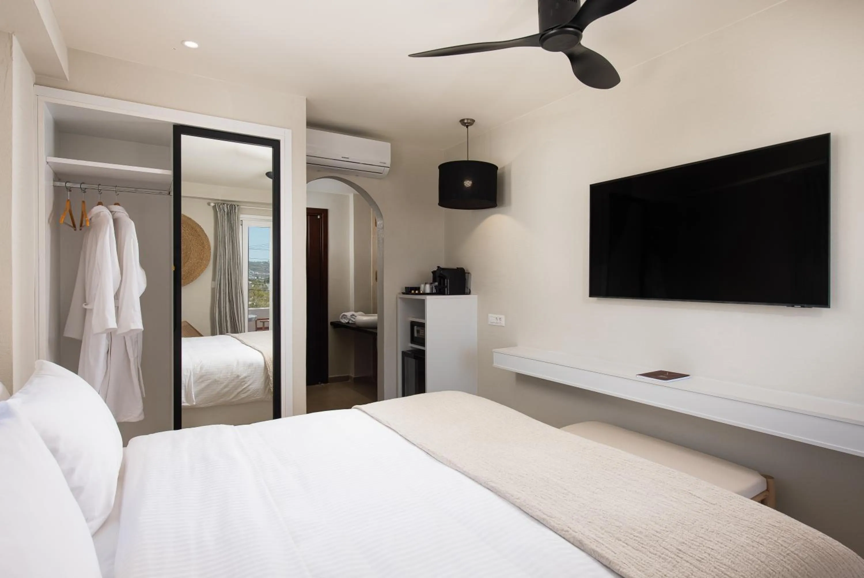 Bed in The Noverian Bios Santorini