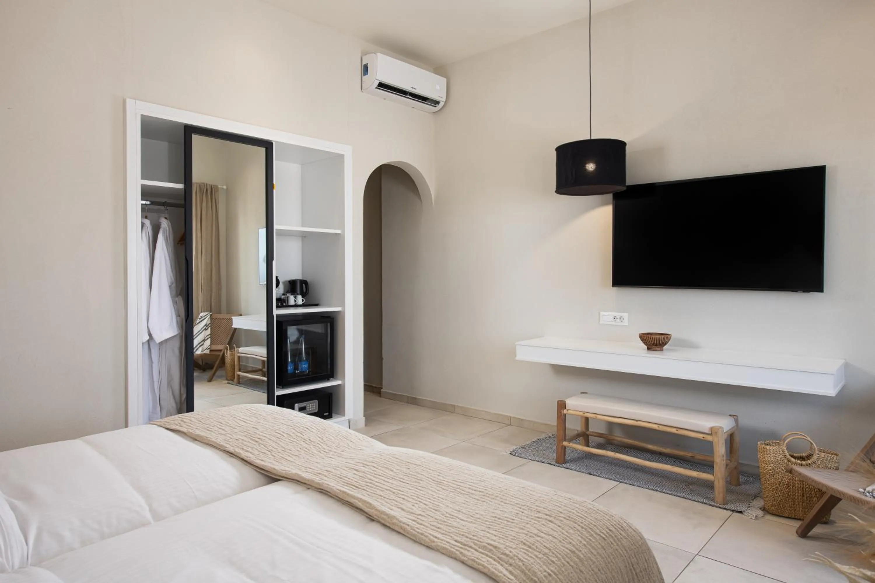 Bed in The Noverian Bios Santorini