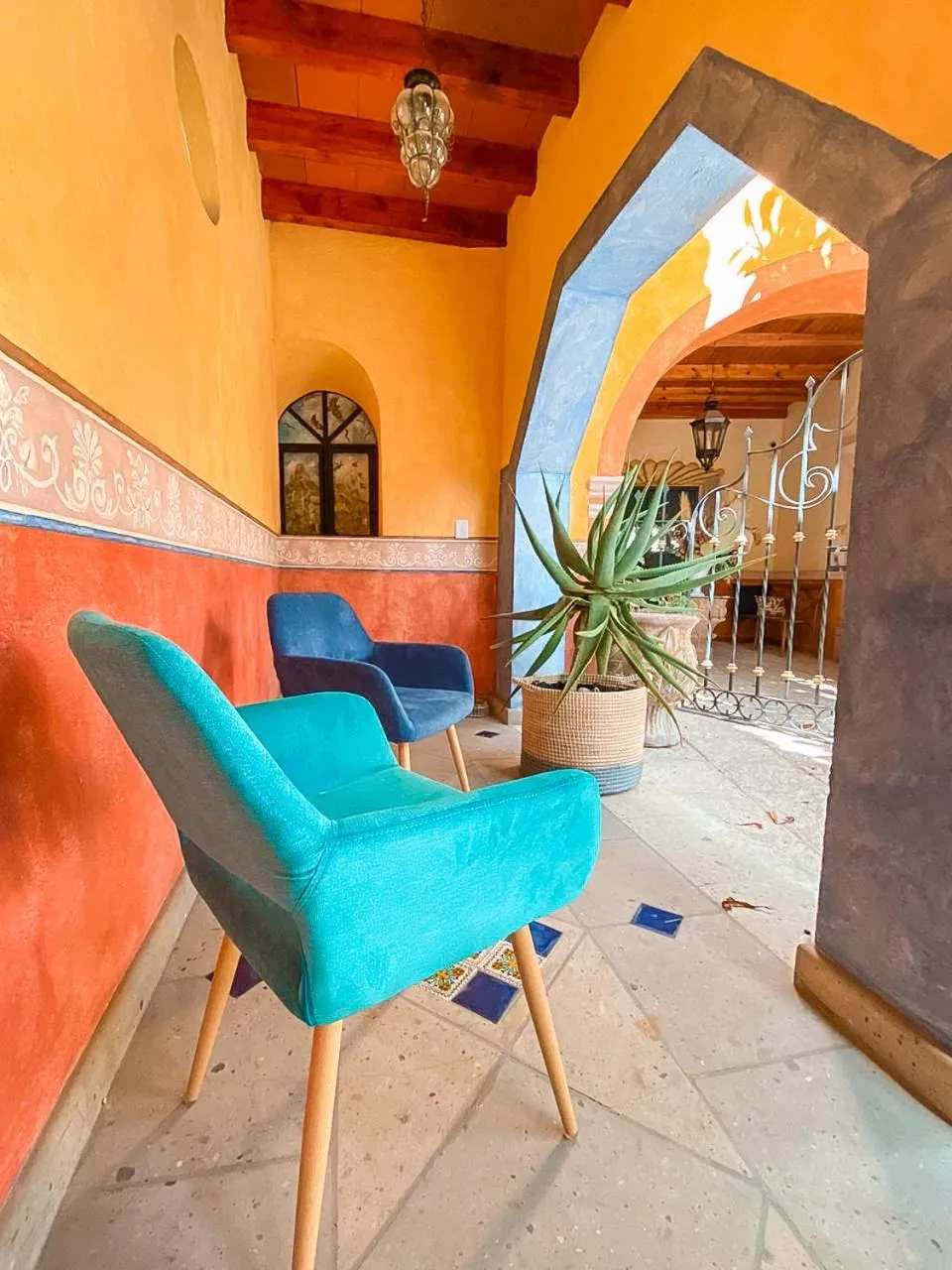 Seating area in Hotel Boutique Santo Cuervo