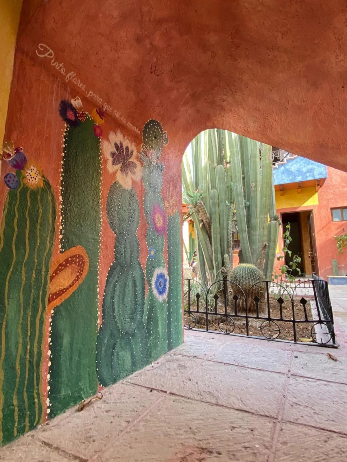 Patio in Hotel Boutique Santo Cuervo