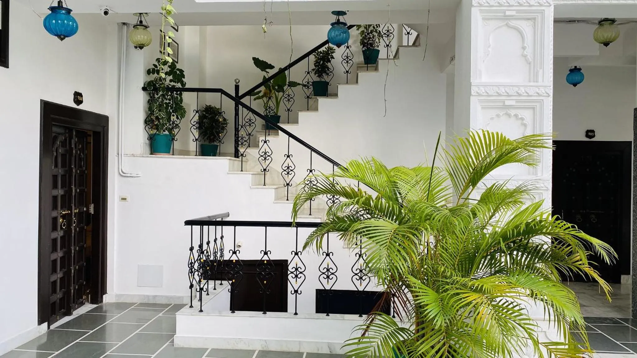 Inner courtyard view in Kotra Haveli A Boutique Hotel by Lake Pichola