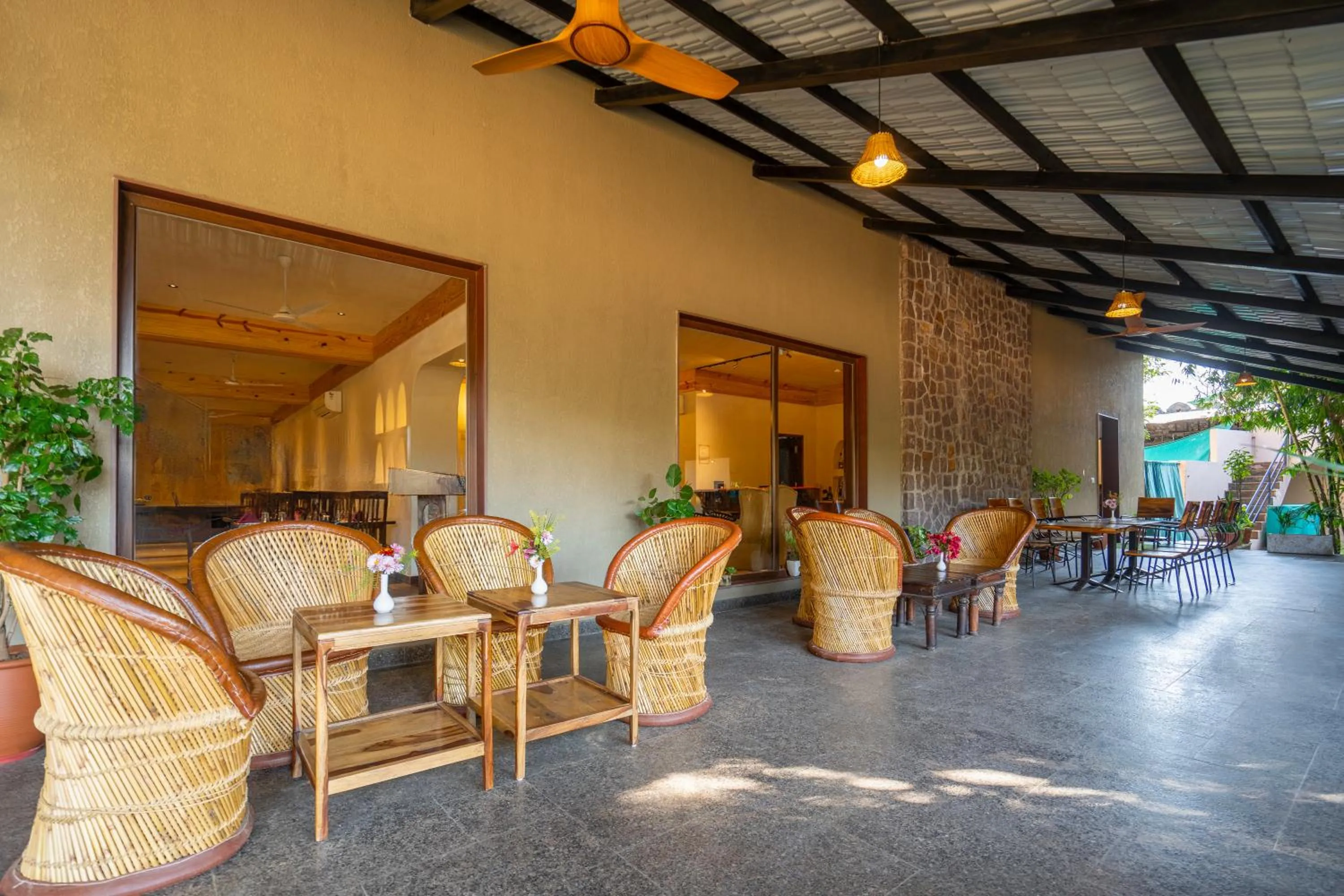 Seating area in The Pugmark, A Wildlife Resort