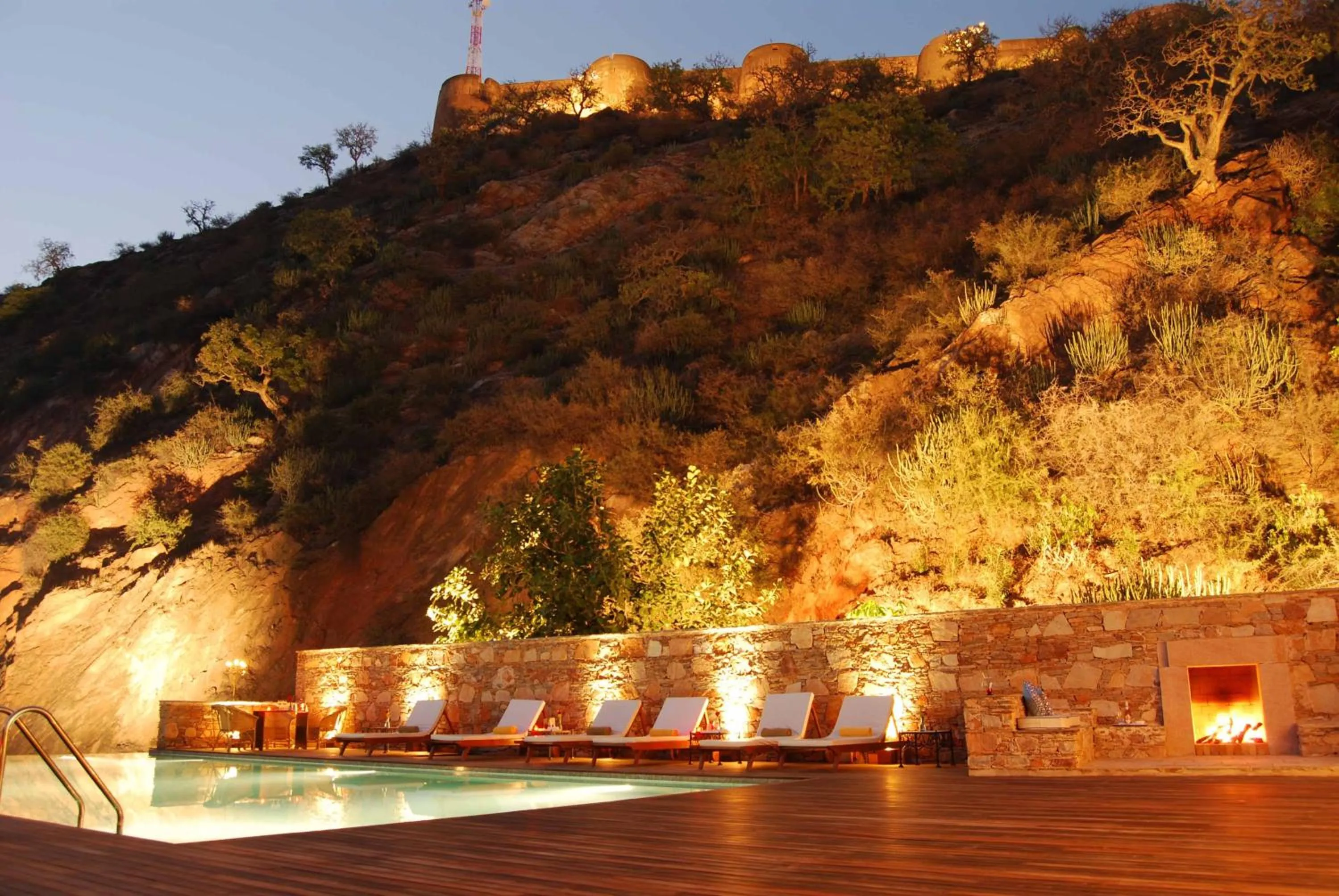 Swimming pool in Samode Palace