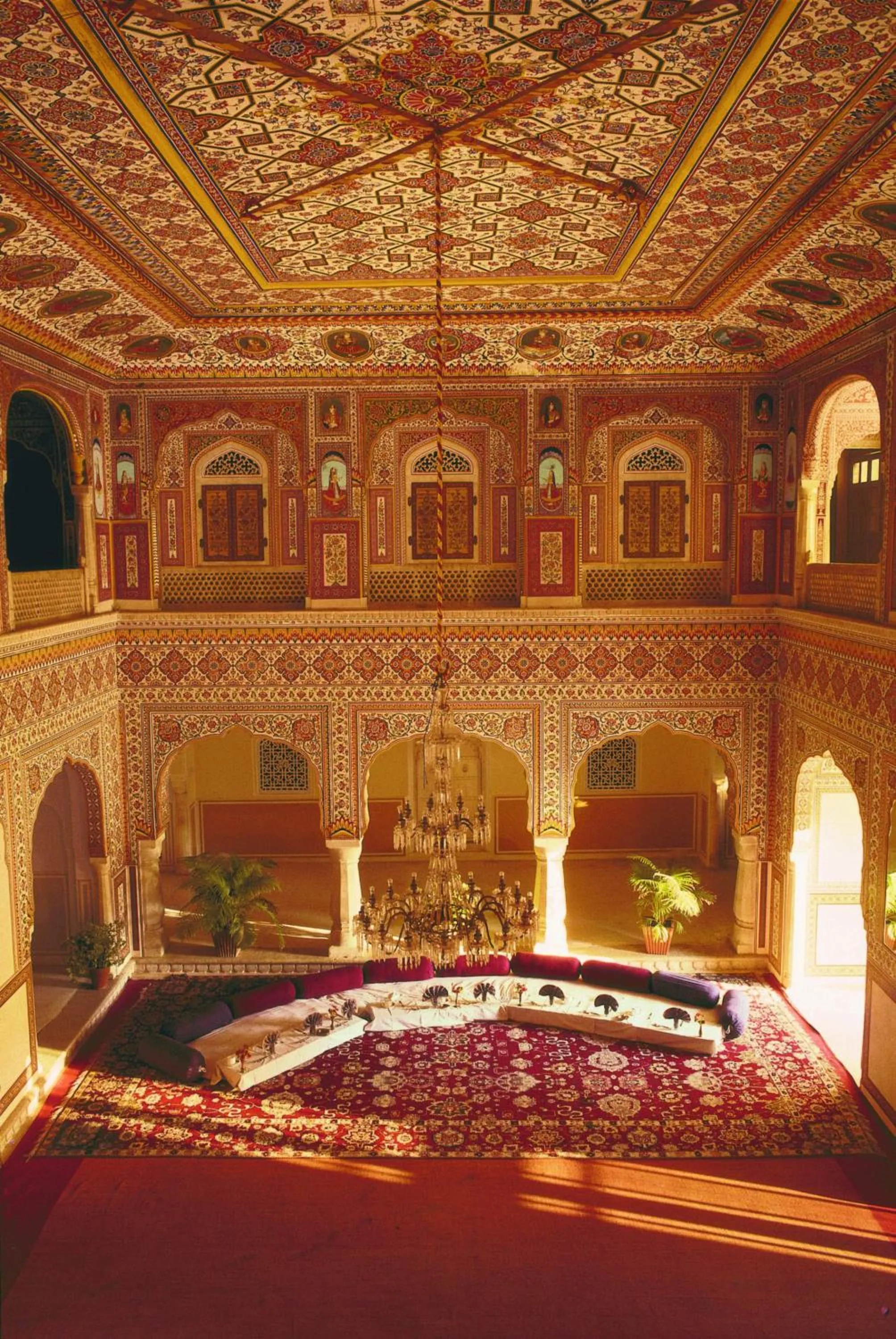 Decorative detail in Samode Palace