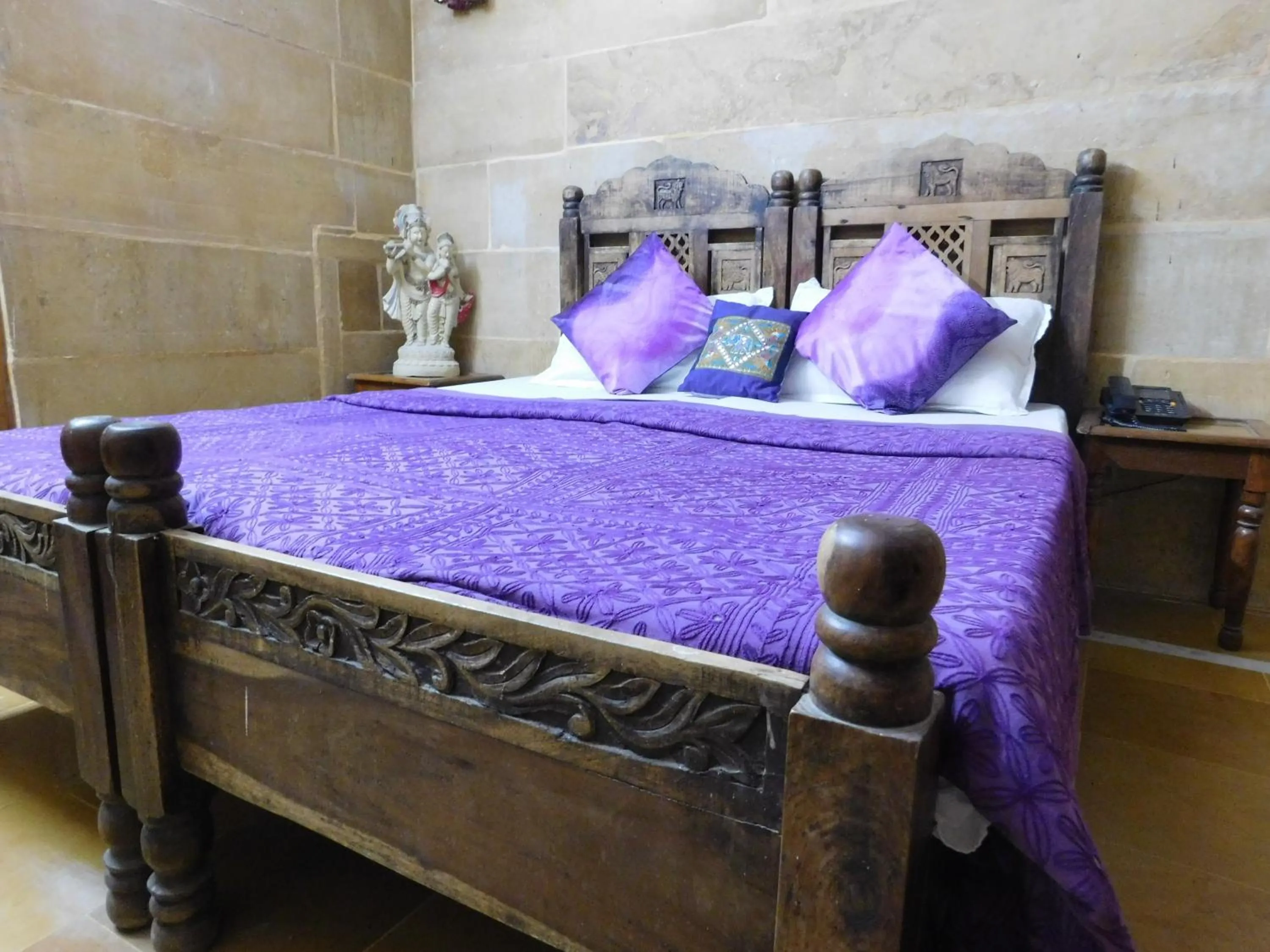 Bedroom, Bed in Shahi Palace Hotel Jaisalmer