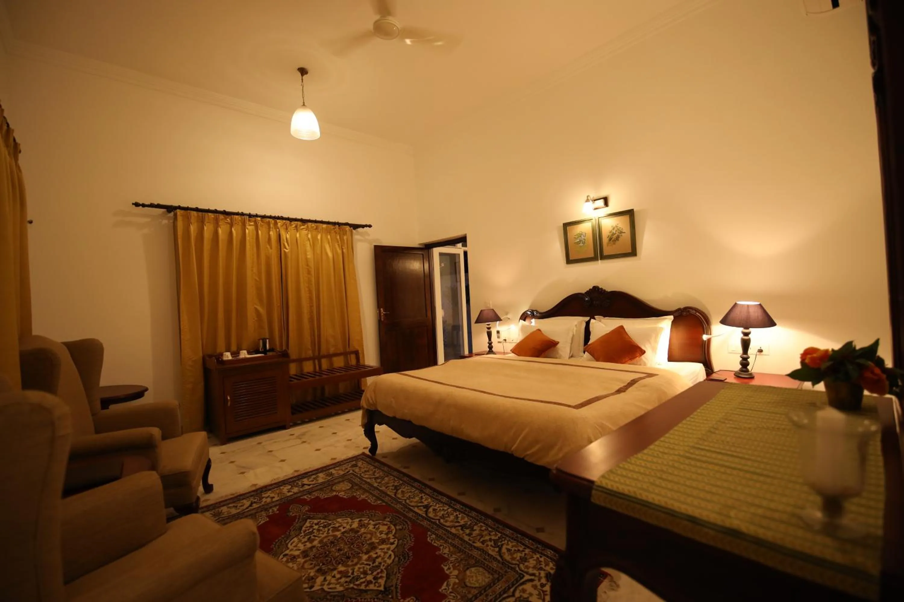 Bed in Roop Niwas Kothi, Near Mandawa