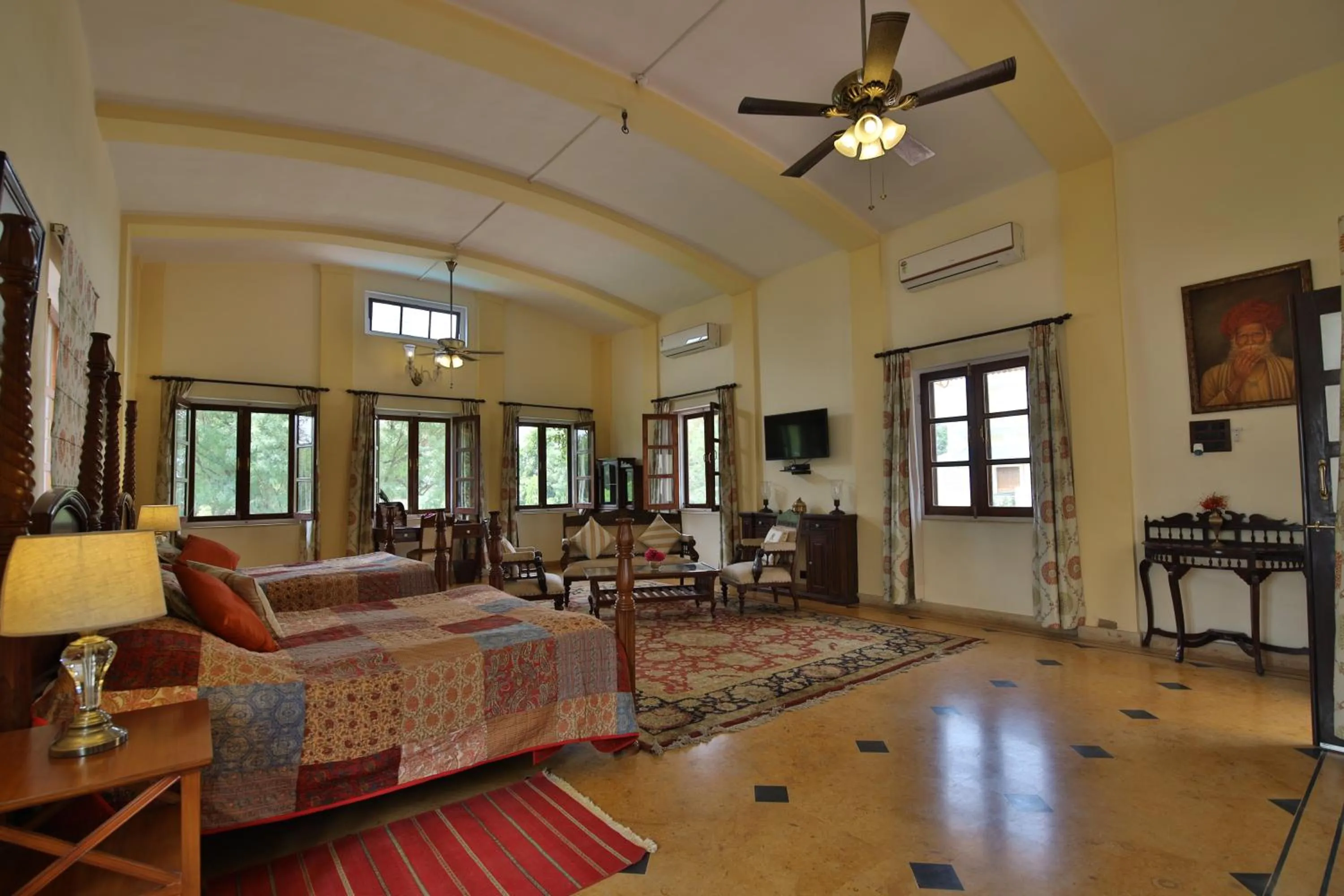 Bedroom in Roop Niwas Kothi, Near Mandawa