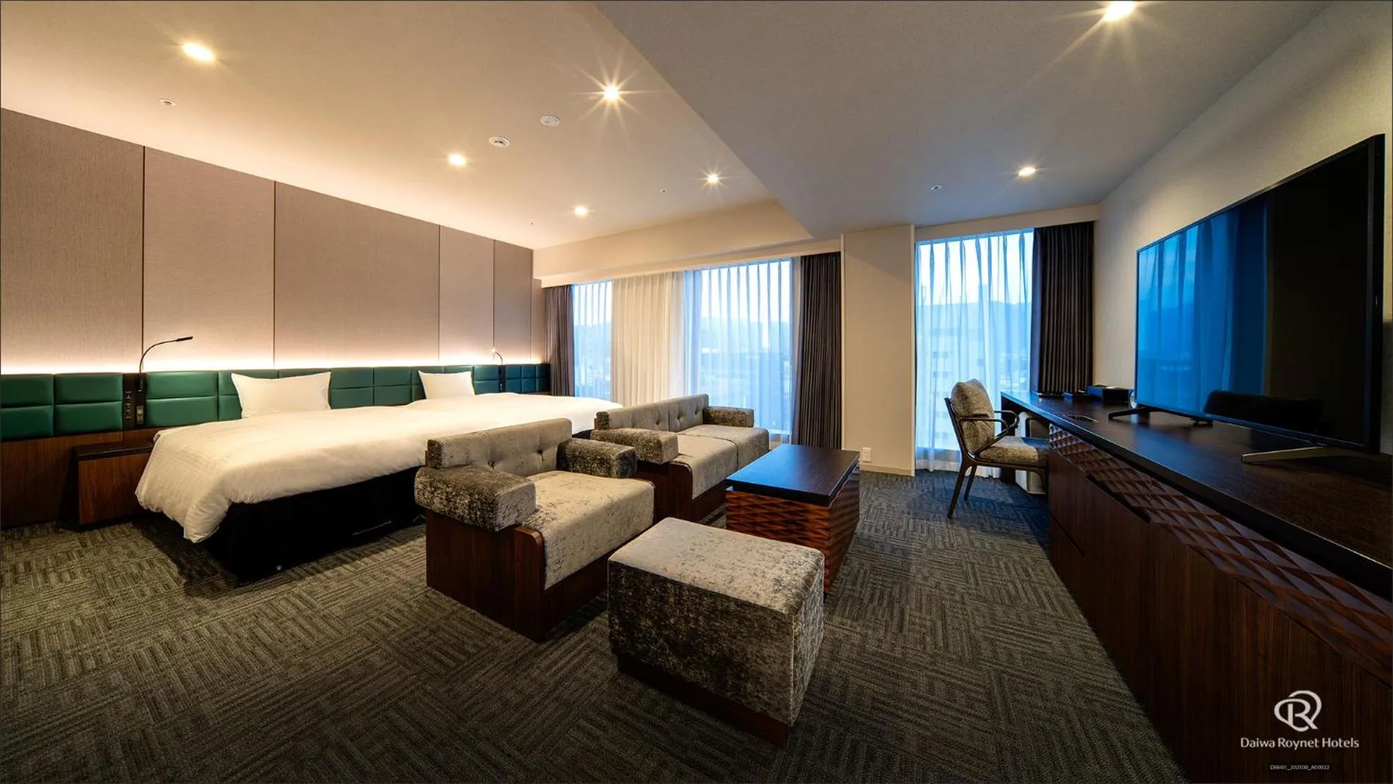 Bed in Daiwa Roynet Hotel Yamagata Ekimae