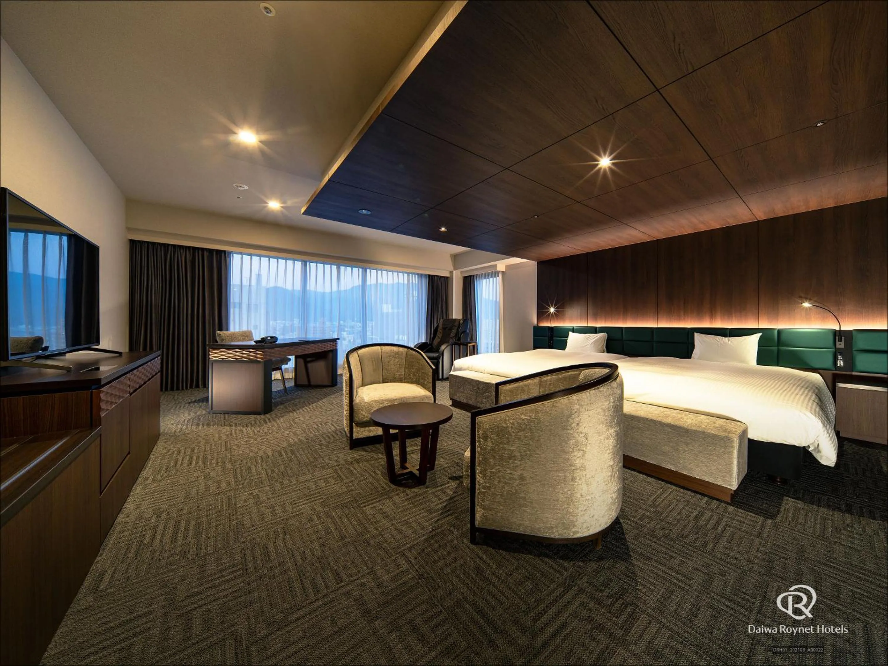 Photo of the whole room, Bed in Daiwa Roynet Hotel Yamagata Ekimae