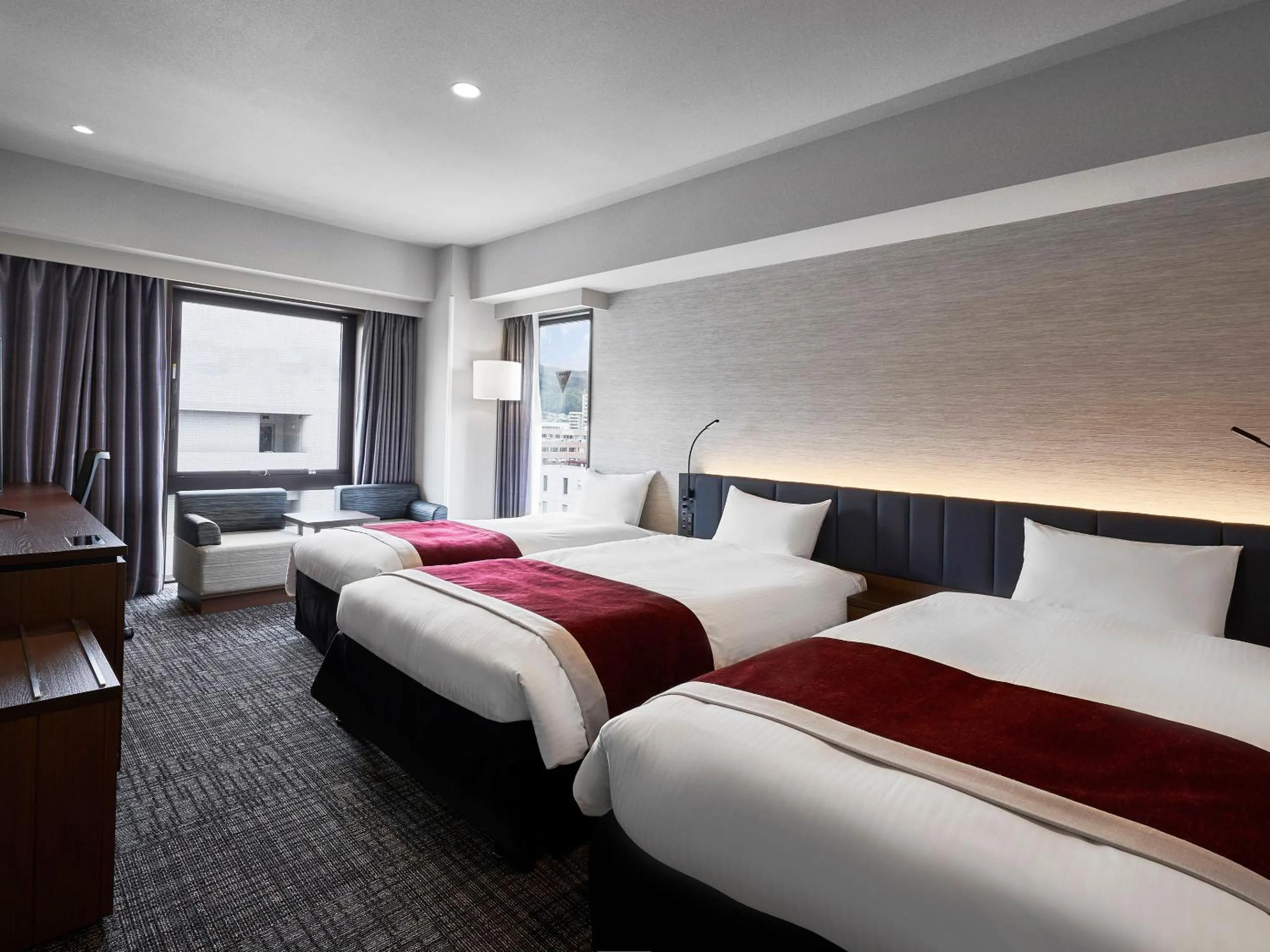 Photo of the whole room, Bed in Daiwa Roynet Hotel Yamagata Ekimae