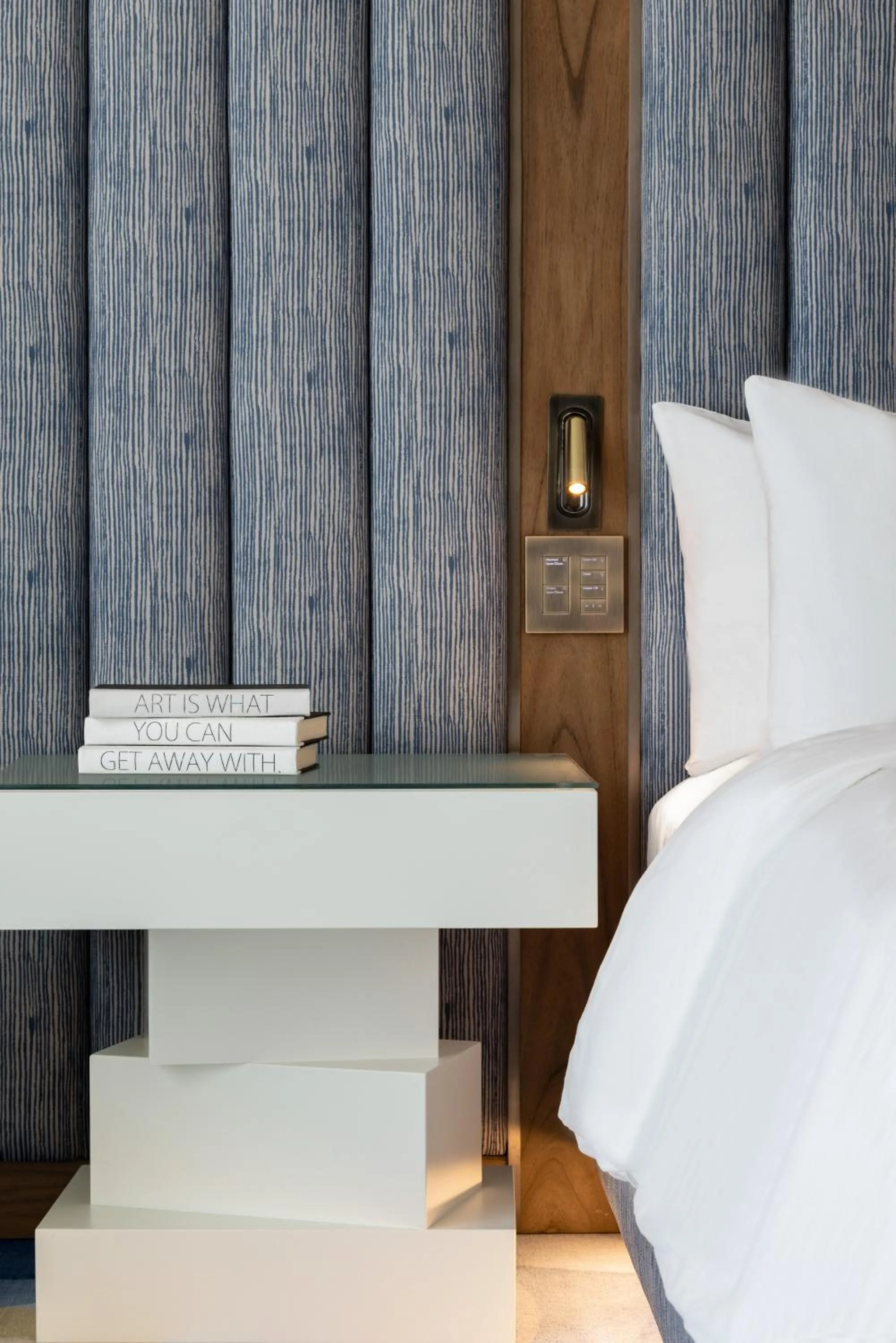 Bed in Lake Nona Wave Hotel