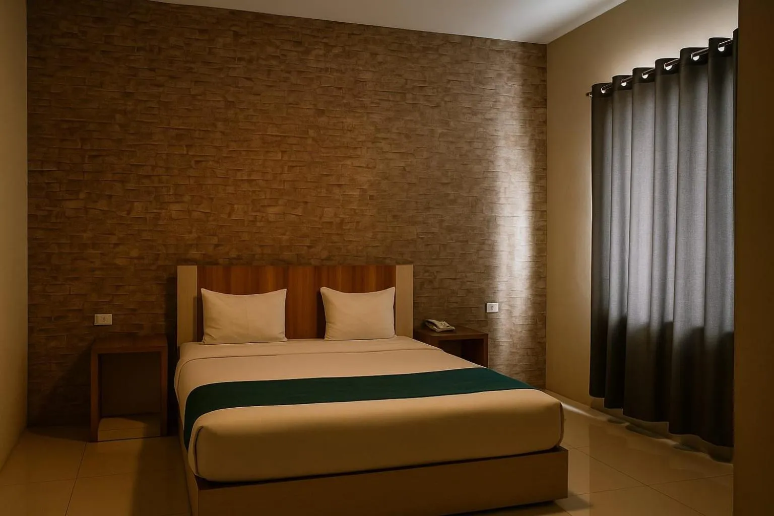 Bed in Hotel Amel Aceh