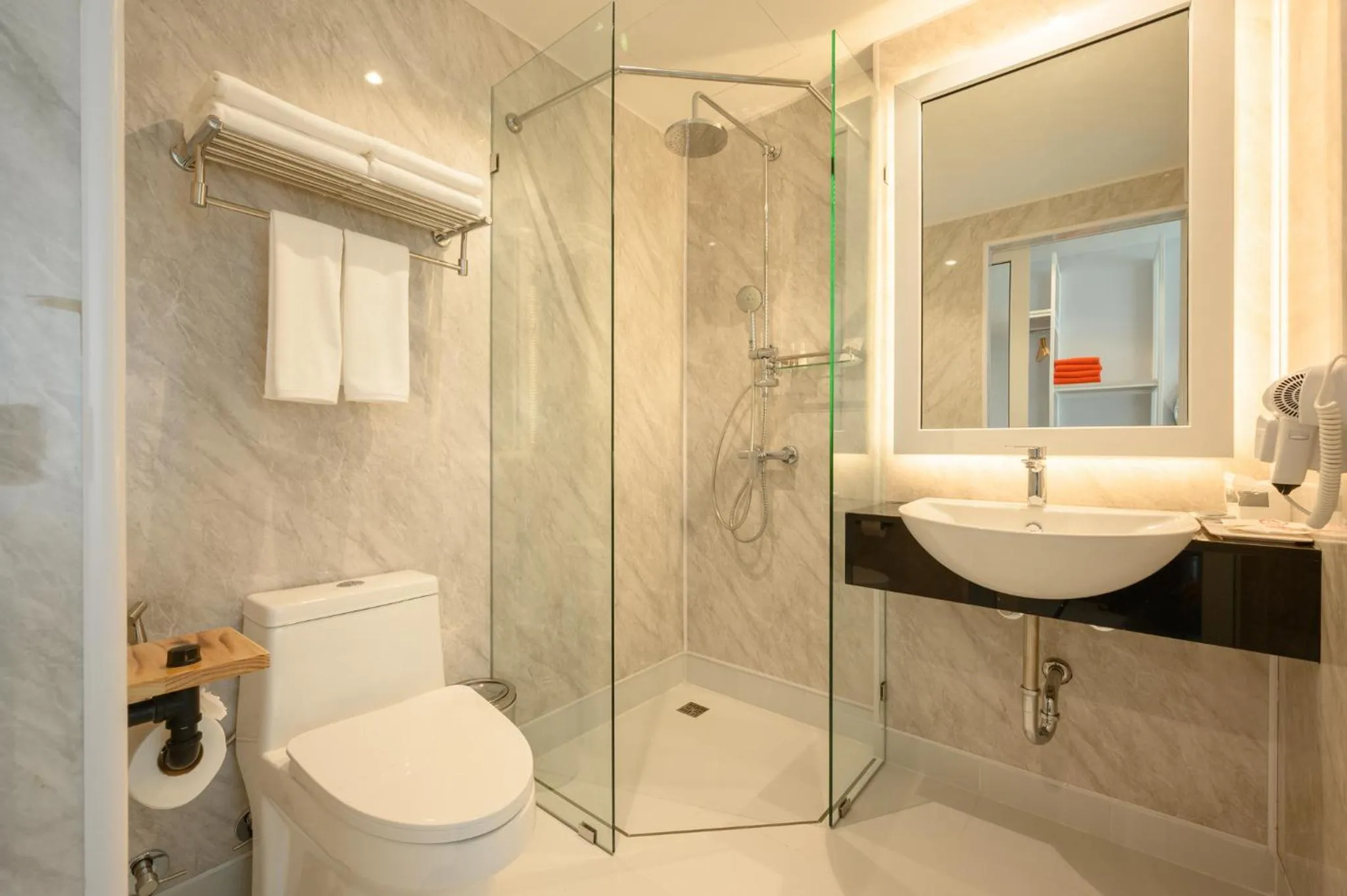 Shower in Tour De Phuket Hotel - SHA Plus