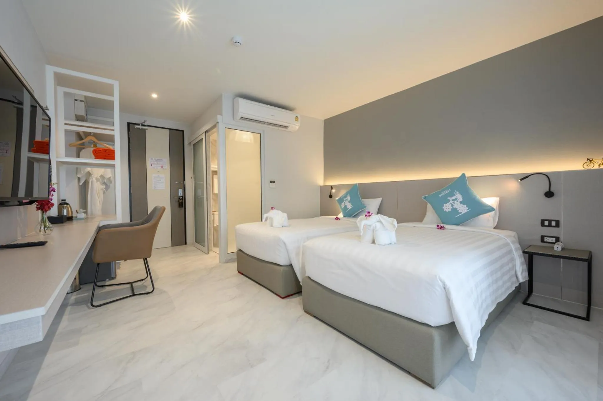 Bed in Tour De Phuket Hotel - SHA Plus