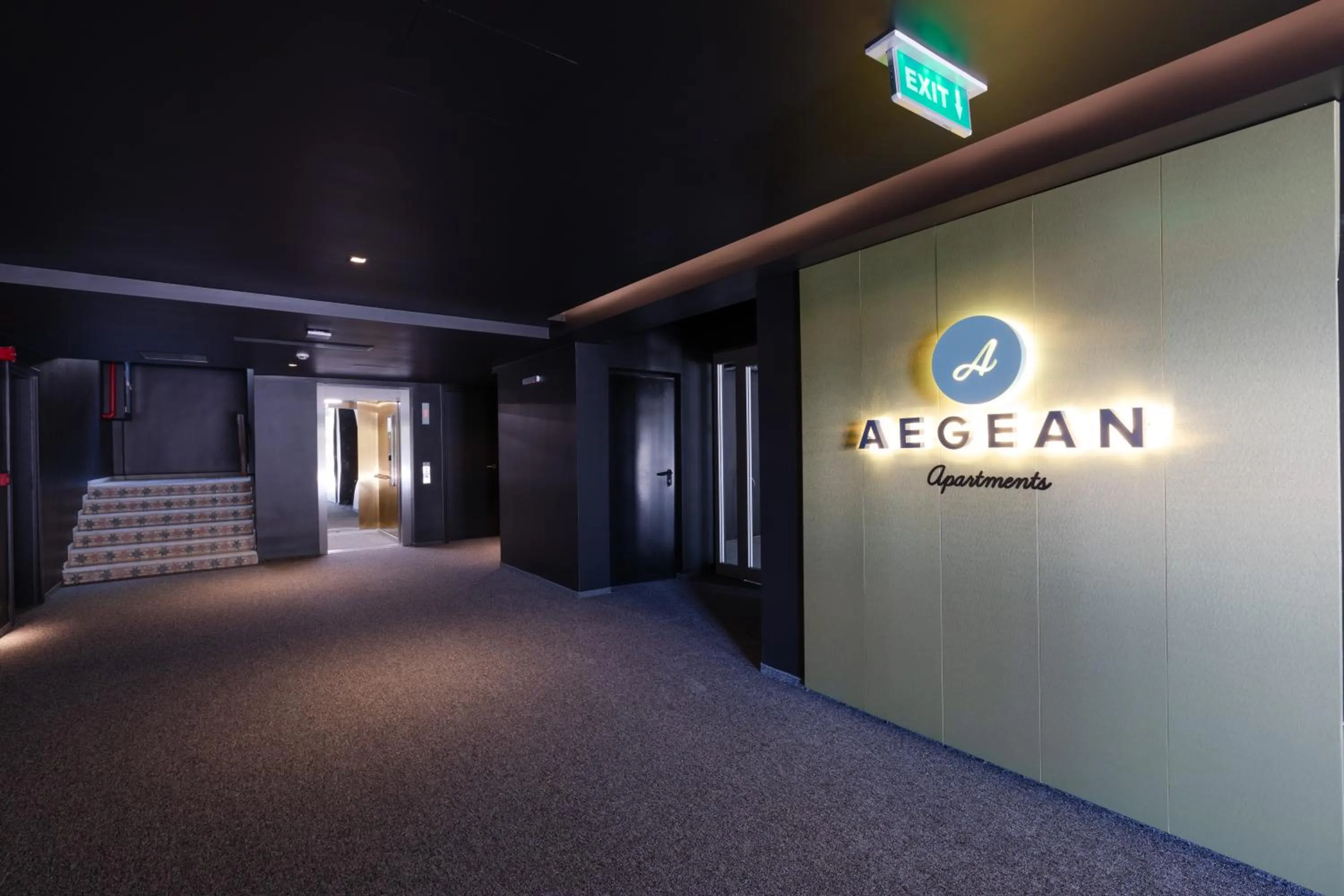 Lobby or reception in AEGEAN Apartments - Çeşme
