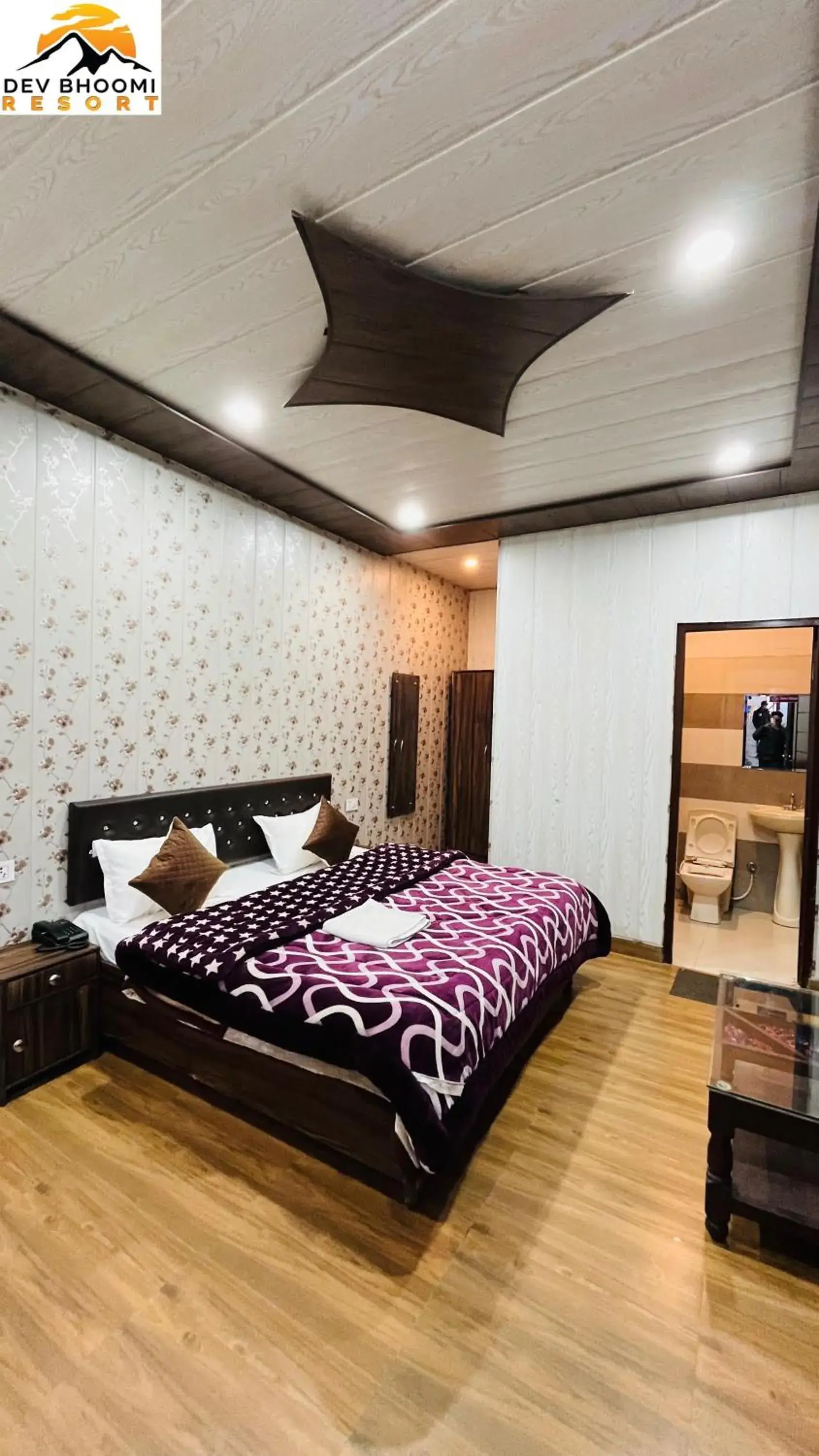Deluxe Double Room (2 Adults + 1 Child) in Dev Bhoomi Resort Deluxe Double Room (2 Adults + 1 Child) in Dev Bhoomi Resort