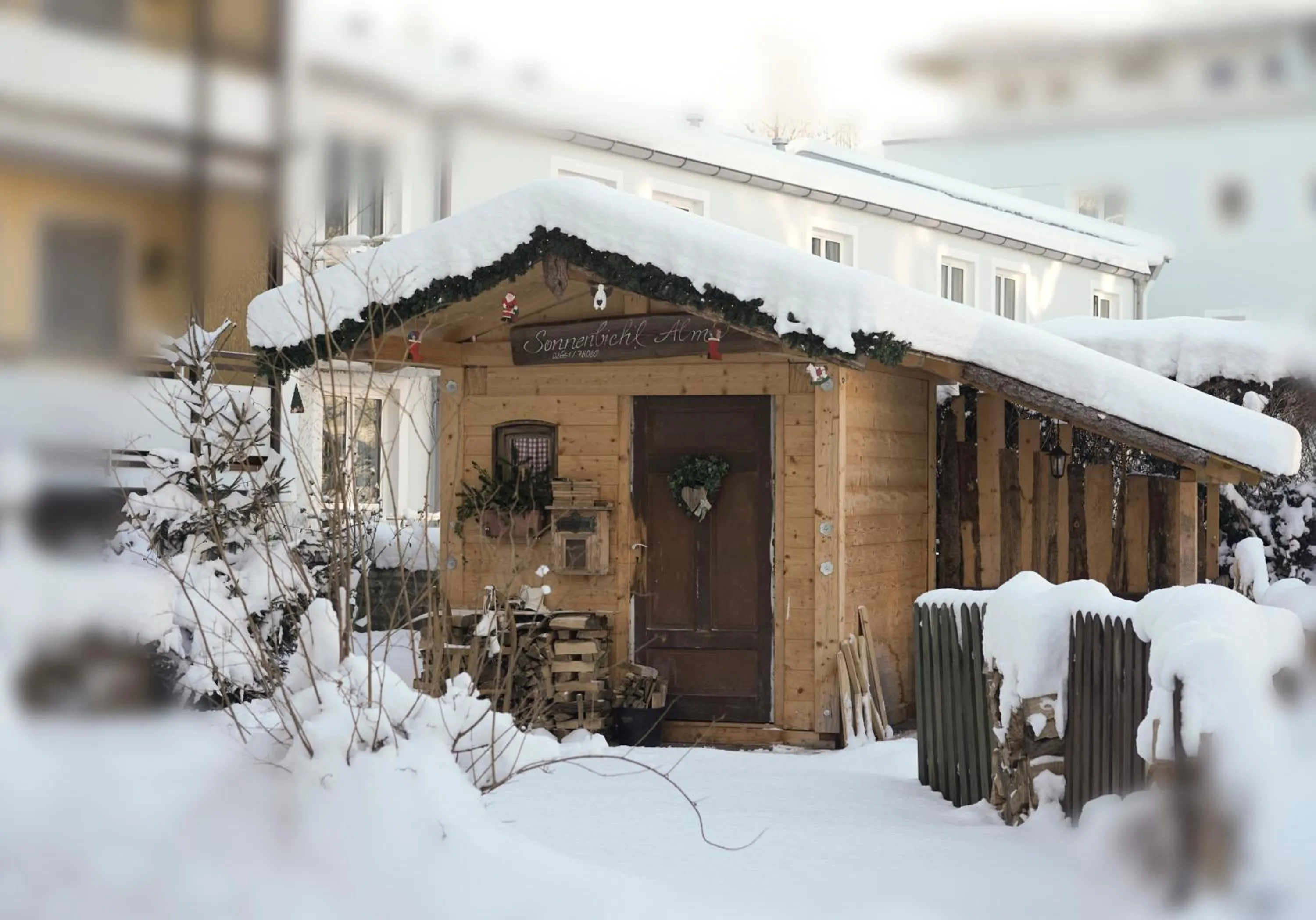 Patio, Winter in Hotel Sonnenbichl