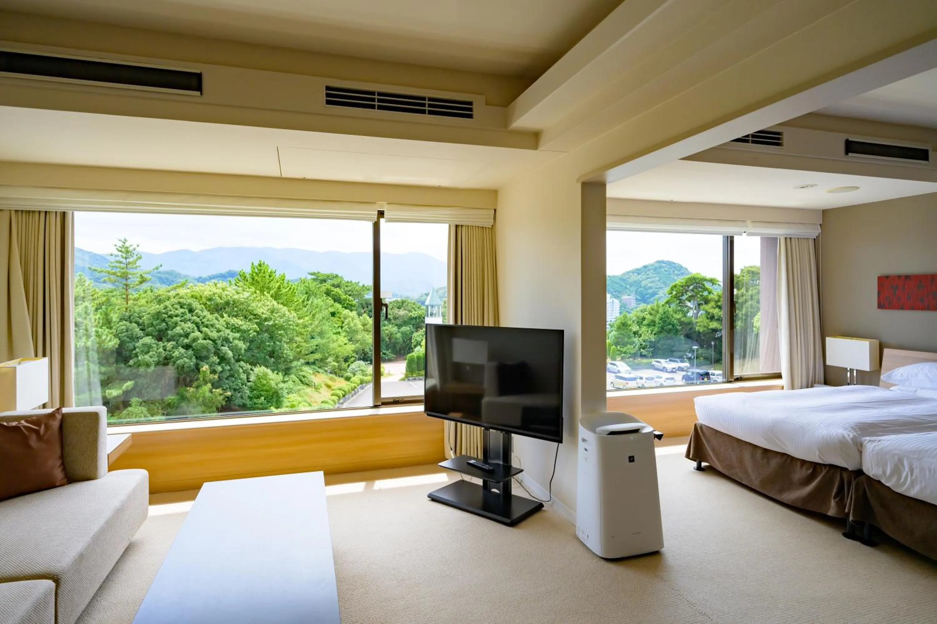 View (from property/room), Bed in Toba International Hotel