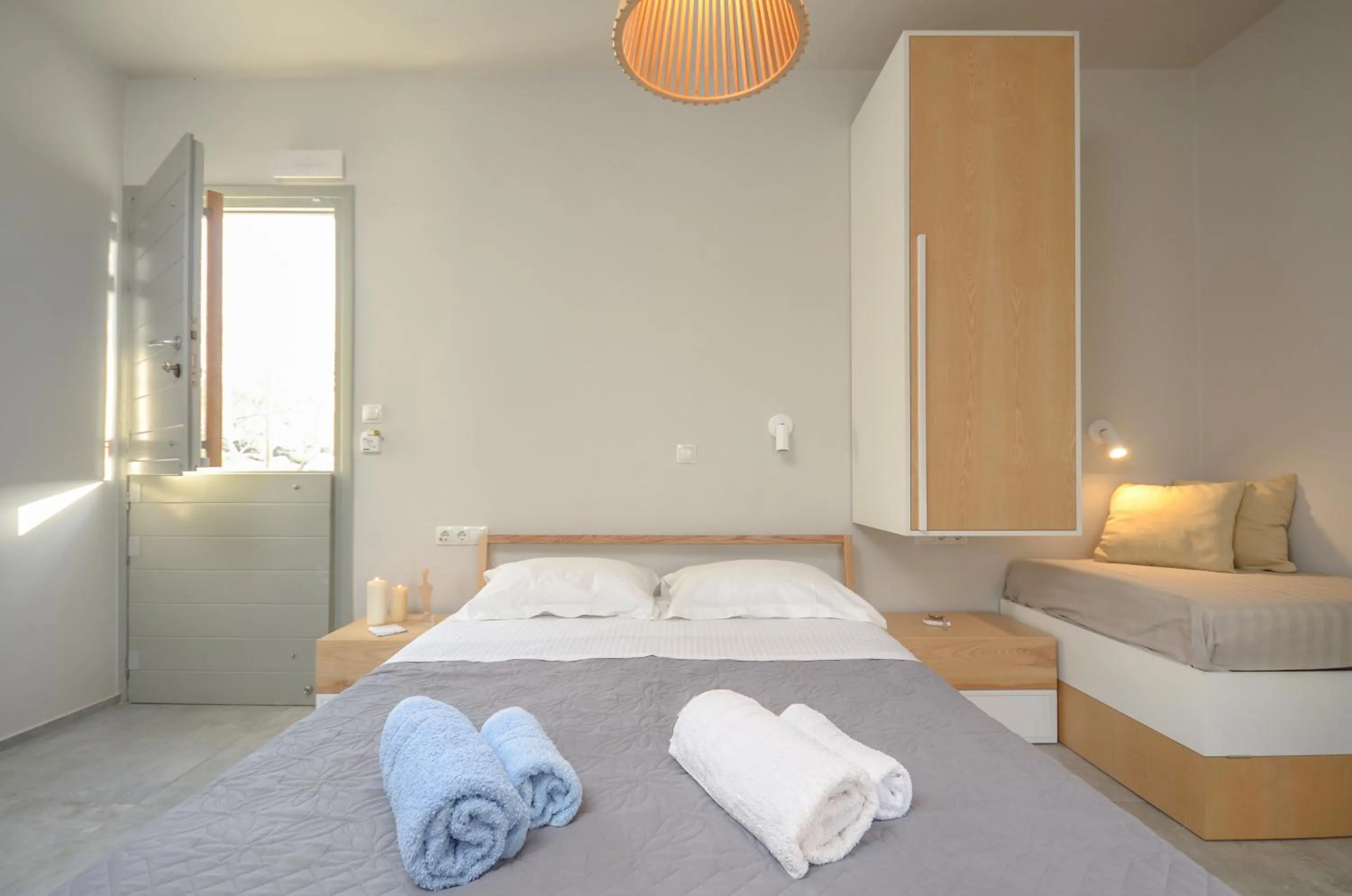 Bed in Ydreos Studios & Apartments