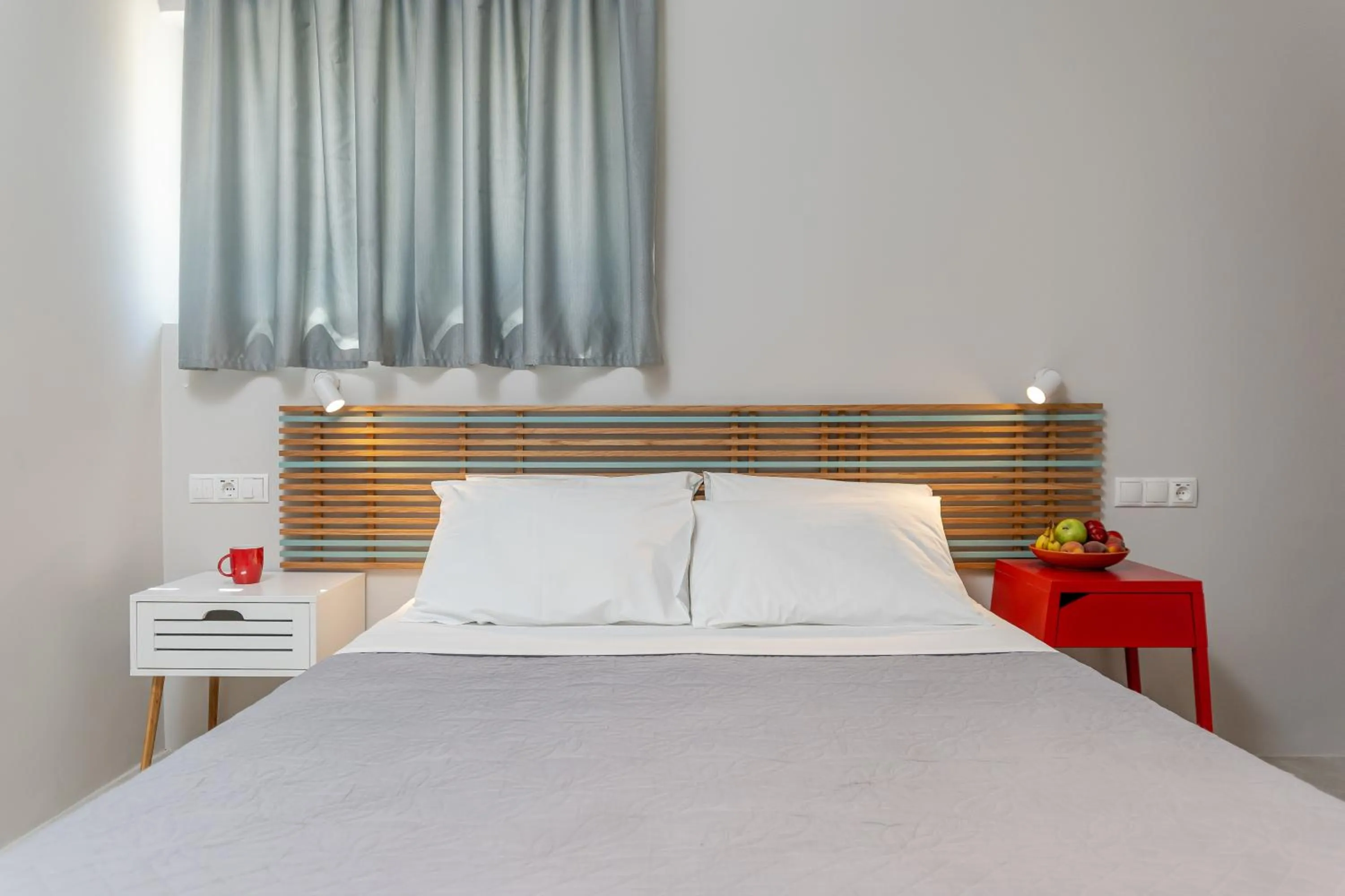 Bed in Ydreos Studios & Apartments